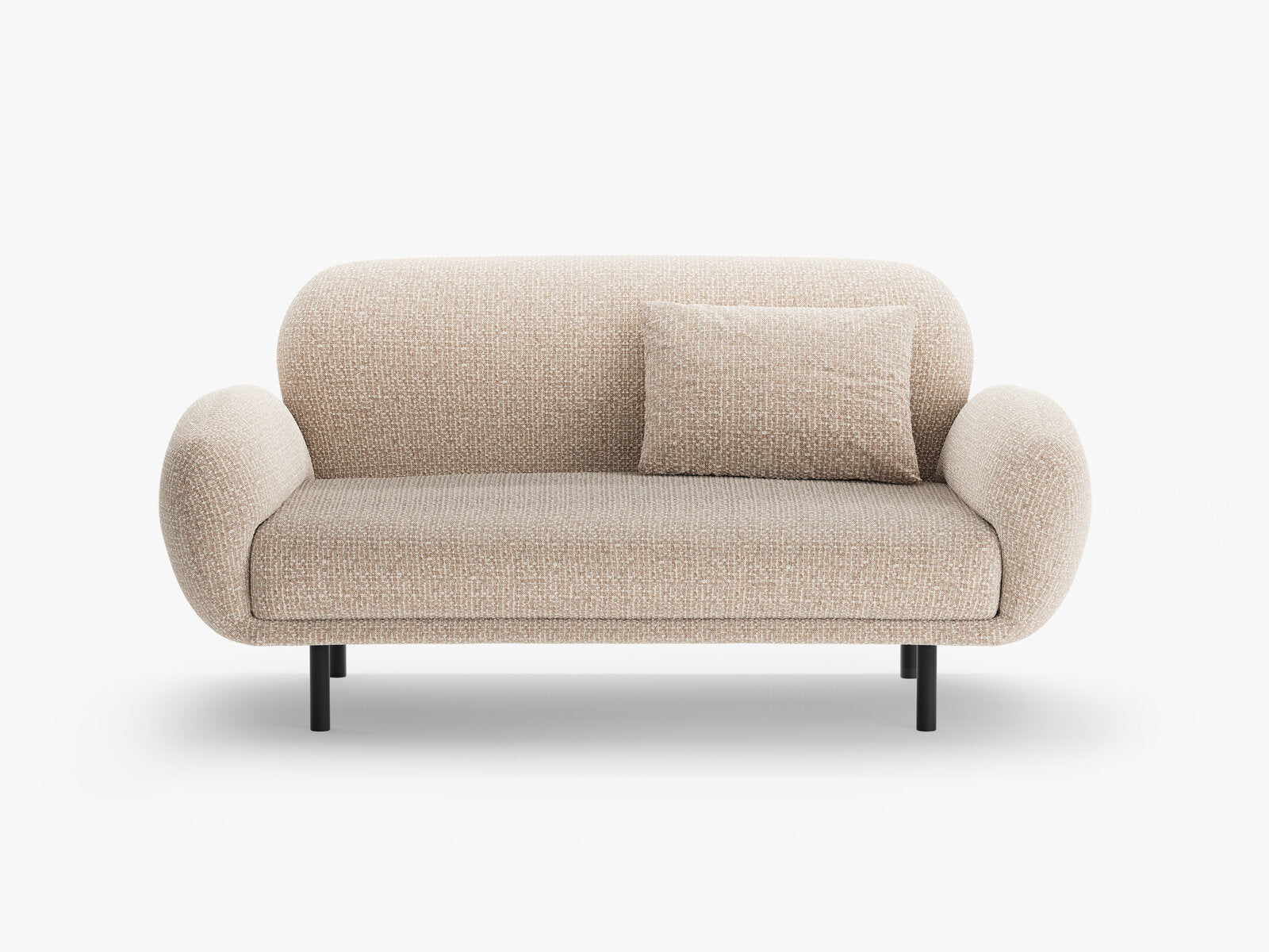 Micadoni Sofa Poppy 2-Sitzer Chenille Silencio Sand