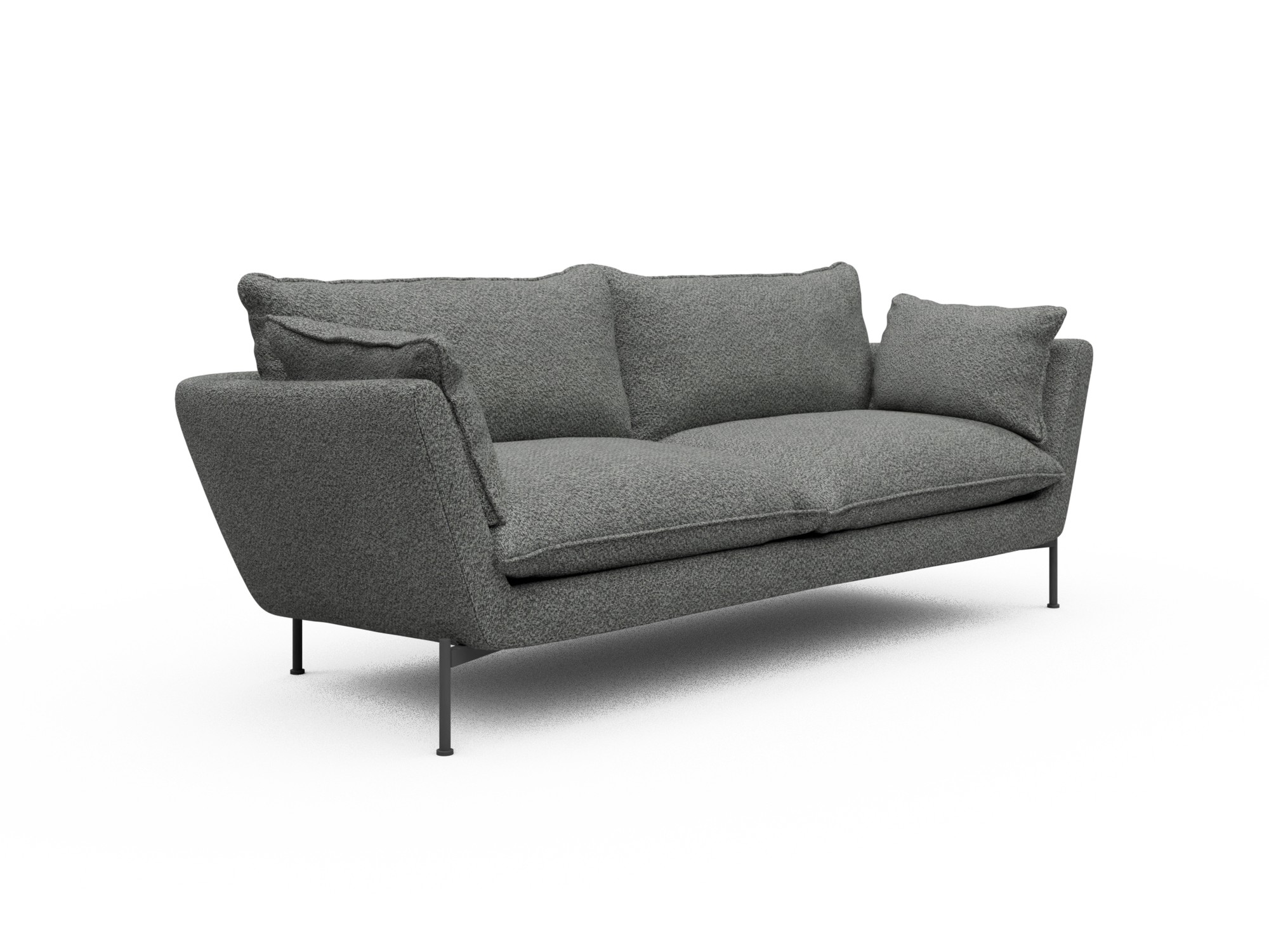 Skandi Home Sofa Anton Soft 3-Sitzer Vanora-Warm-Grey moebelfaktor