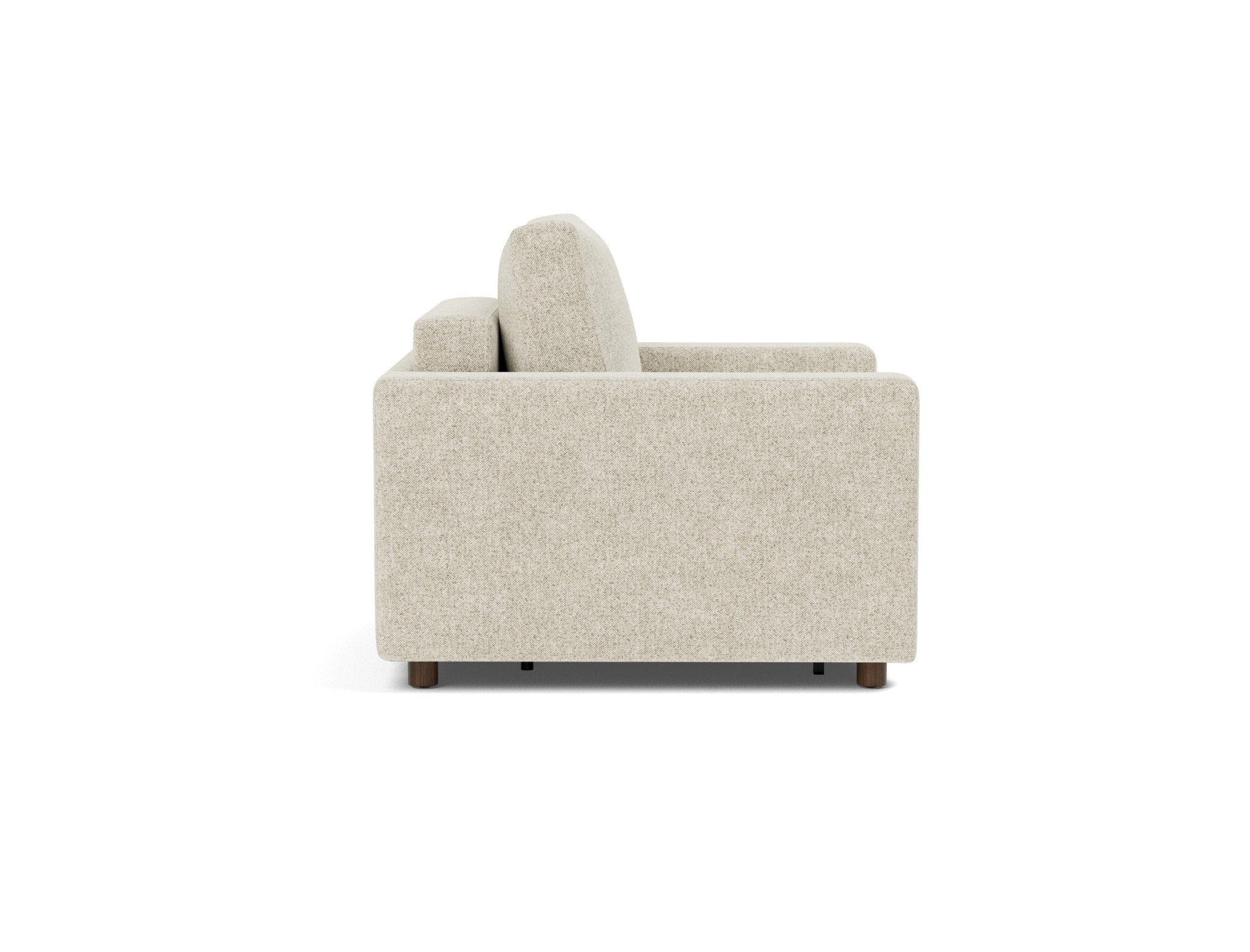 Schlafsessel Neah mit Standard-Armlehnen Strukturierter Stoff Taura 357-Off-White