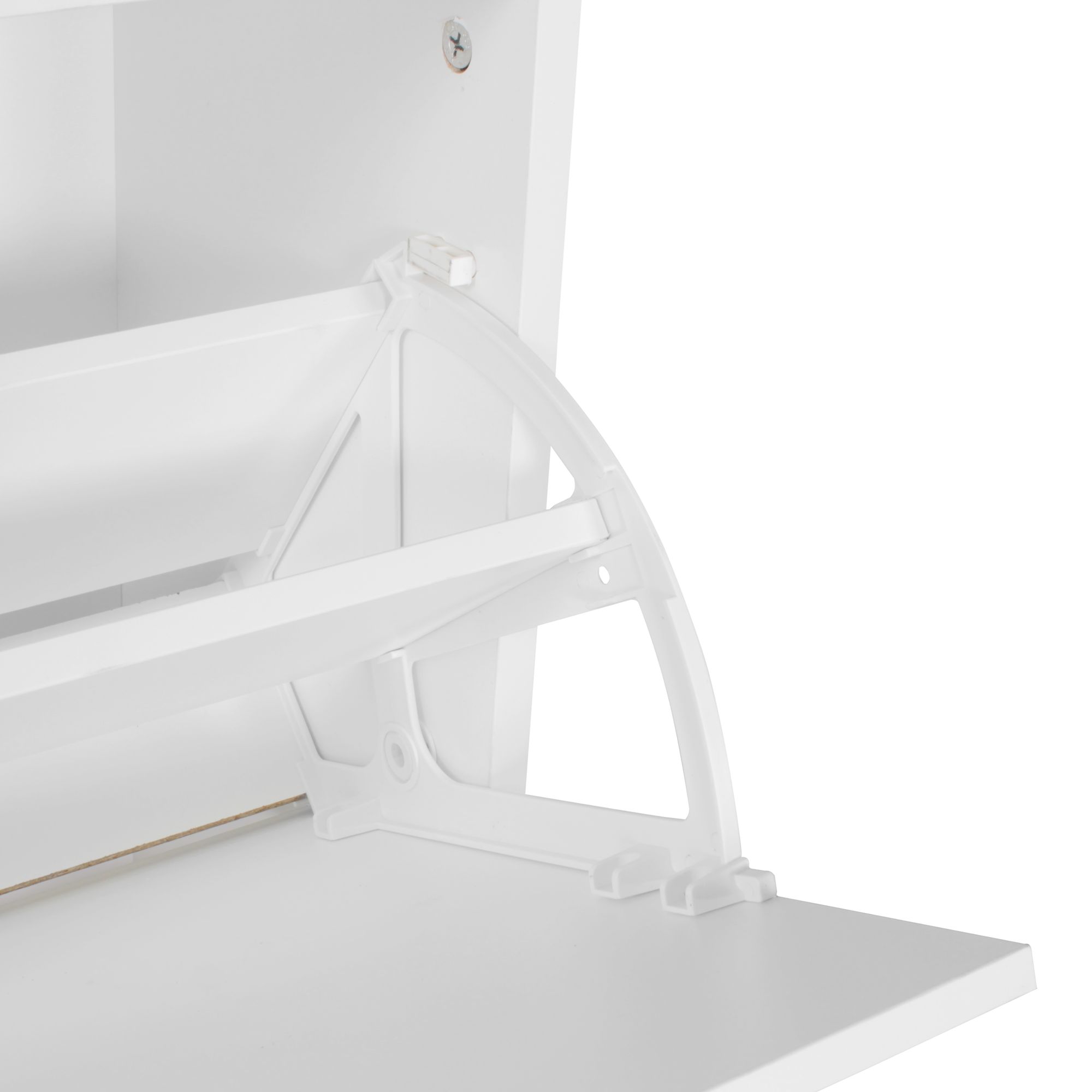 Wandgarderobe Nordvik Weiß 80 × 27 × 180 cm