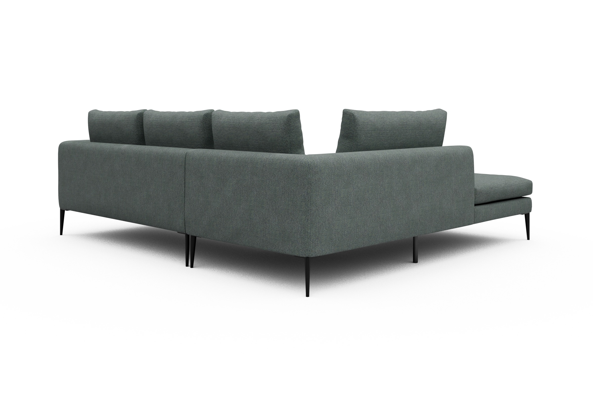 Ecksofa Paul Relax-Ecke links mit 2-Sitzer Carreno-Ice-Blue