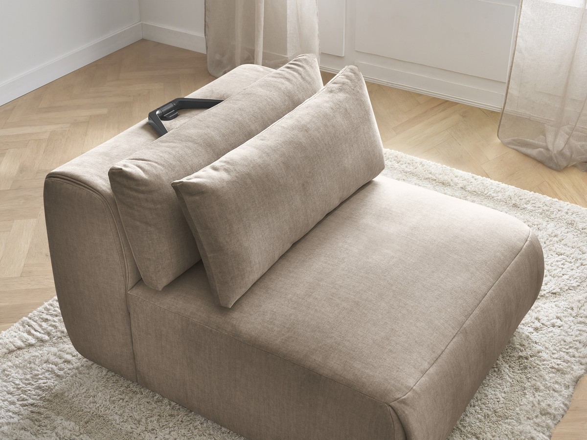 Bobochic Jana Sofamodul 1-Sitzer Samt Taupe