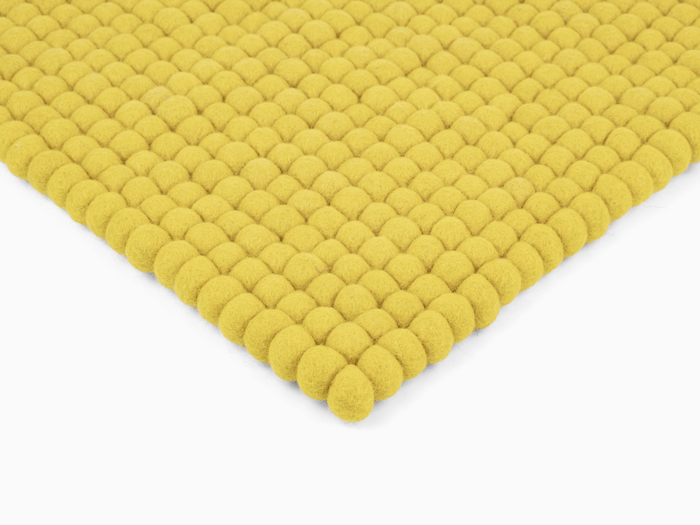 myfelt Kata Filzkugel-Sitzauflage Gelbgrün 36 x 36 cm