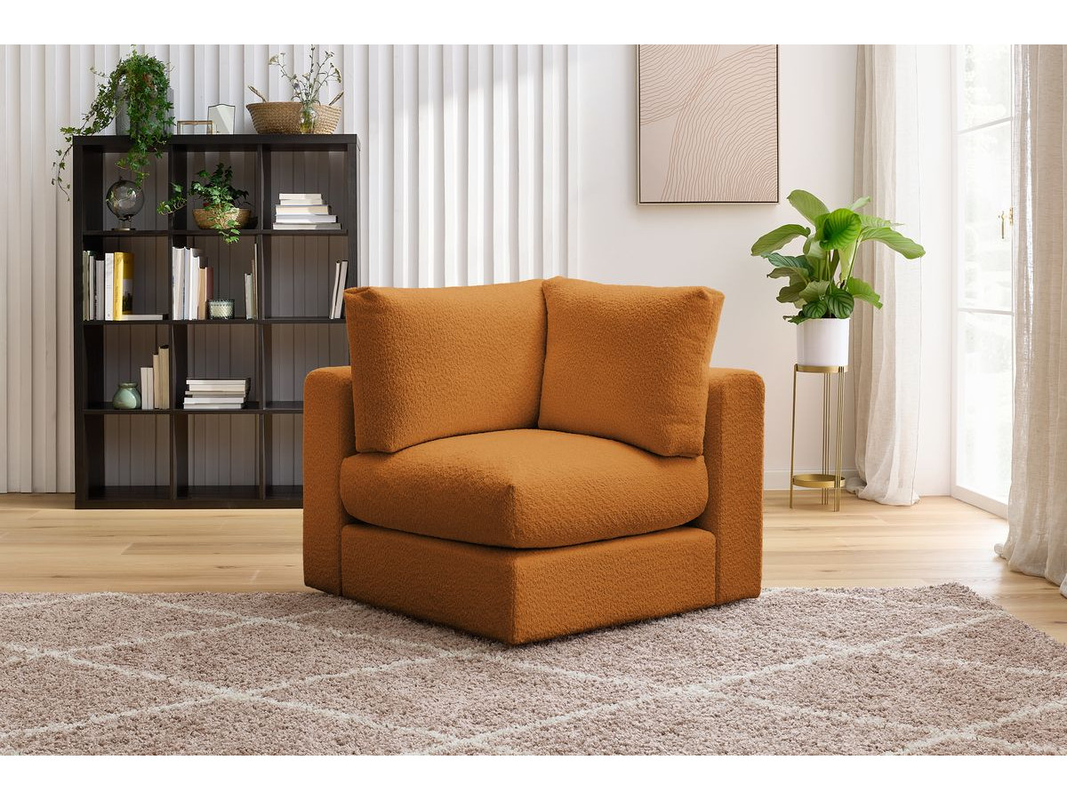 Bobochic Paris Eckmodul Bouclé-Stoff Gelb