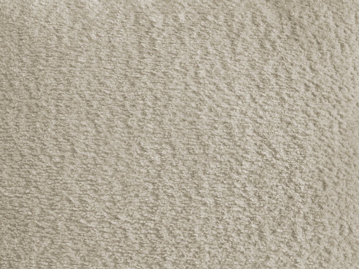 Bobochic Roxelane Pouf Bouclé-Stoff Beige