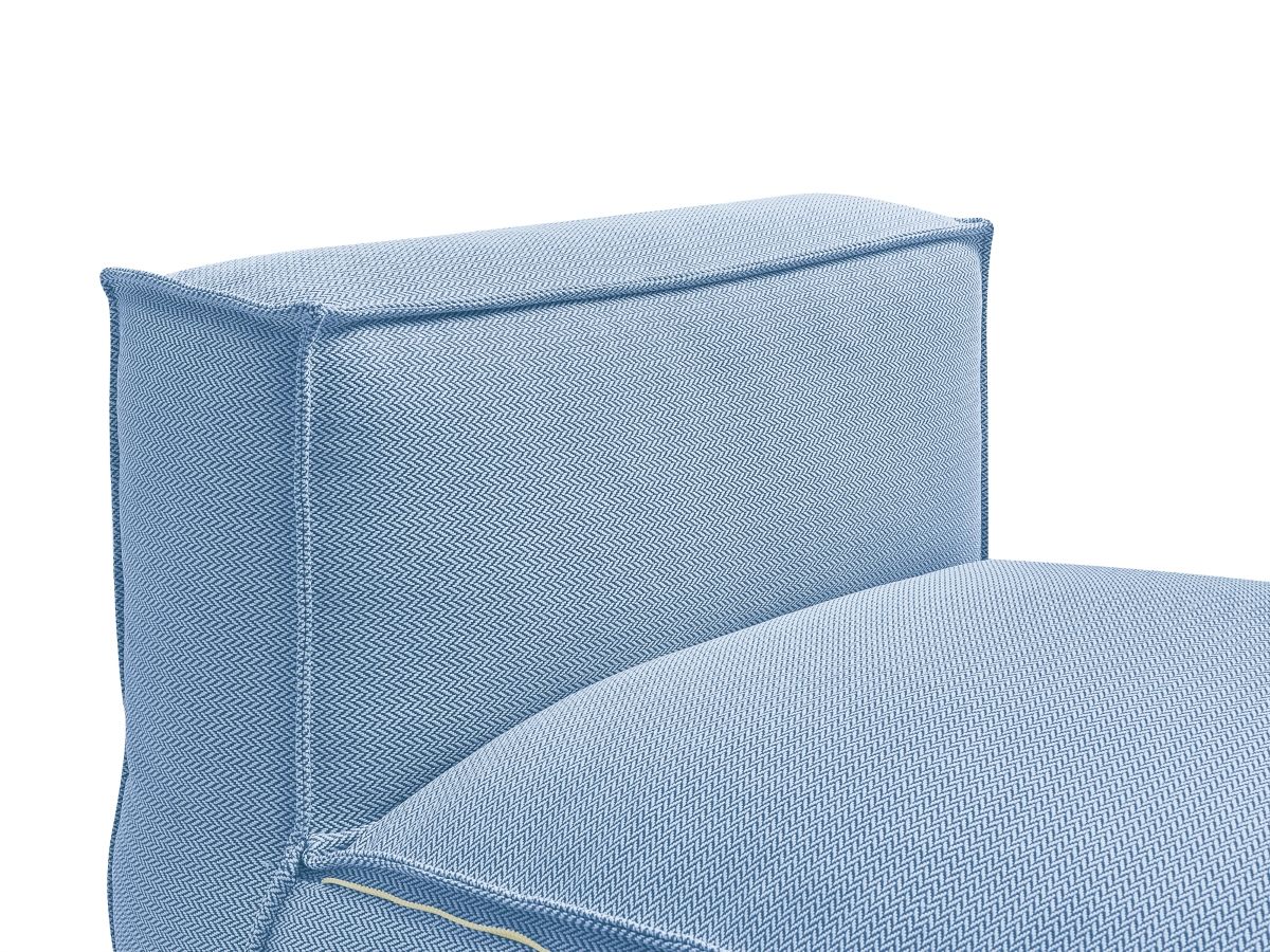 Bobochic Biarritz Sofamodul 1-Sitzer Melange-Stoff Blau