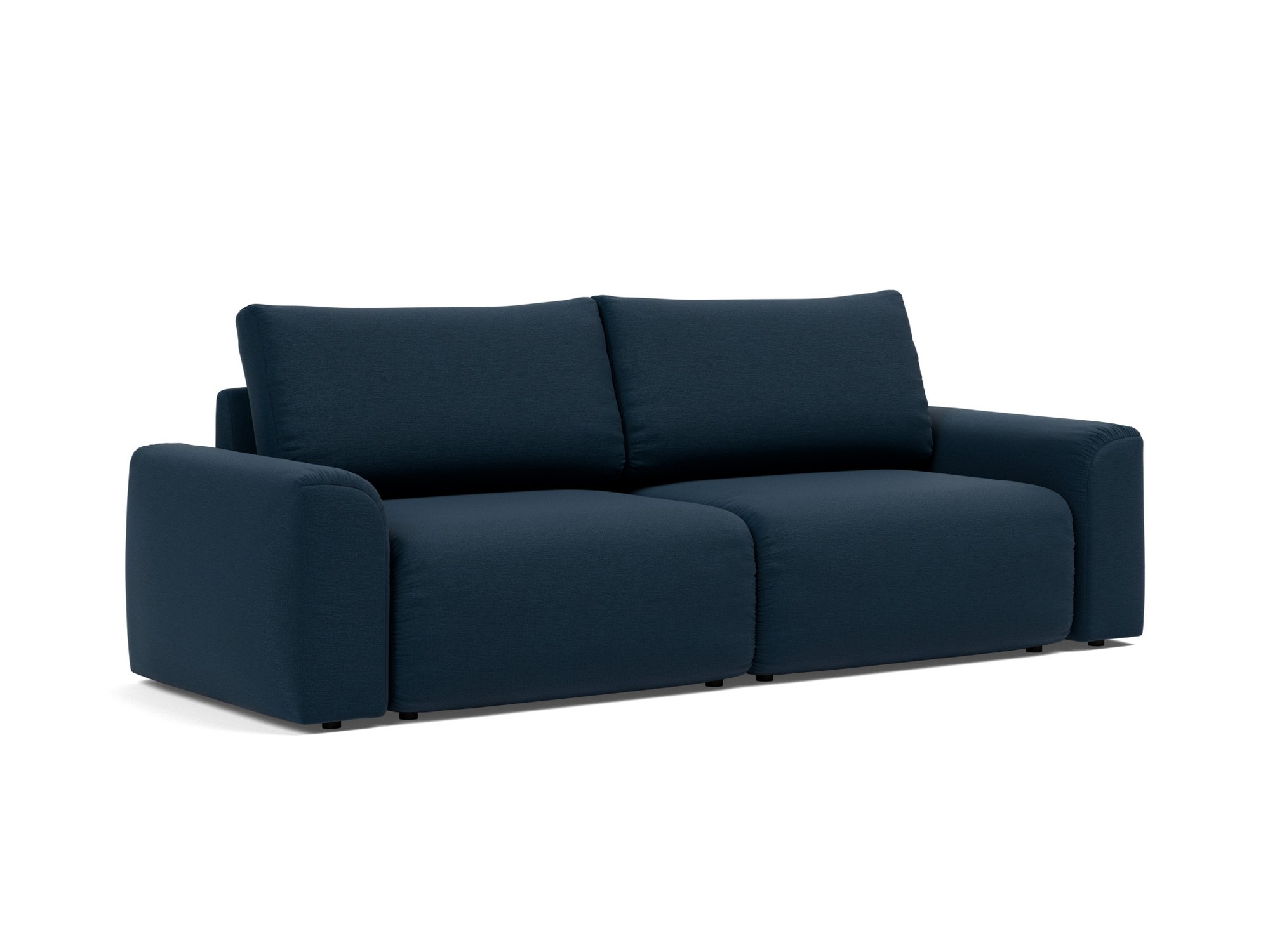 Schlafsofa Norum mit Chunky-Armlehnen Flachgewebe Mixed Dance 528-Blue