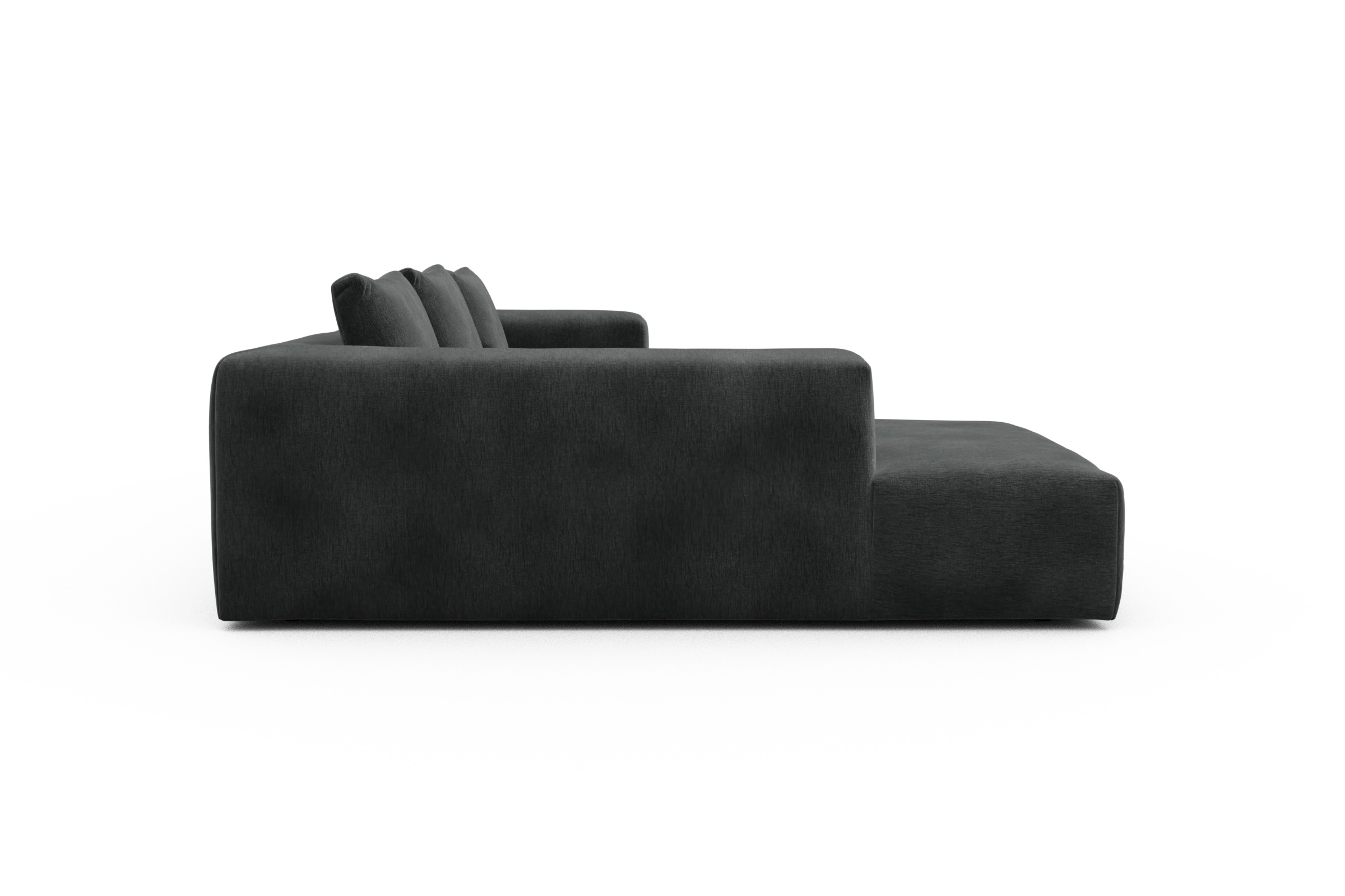 Ecksofa Fred Relax-Ecke links mit 2,5-Sitzer Smooth-Deep-Warm-Grey