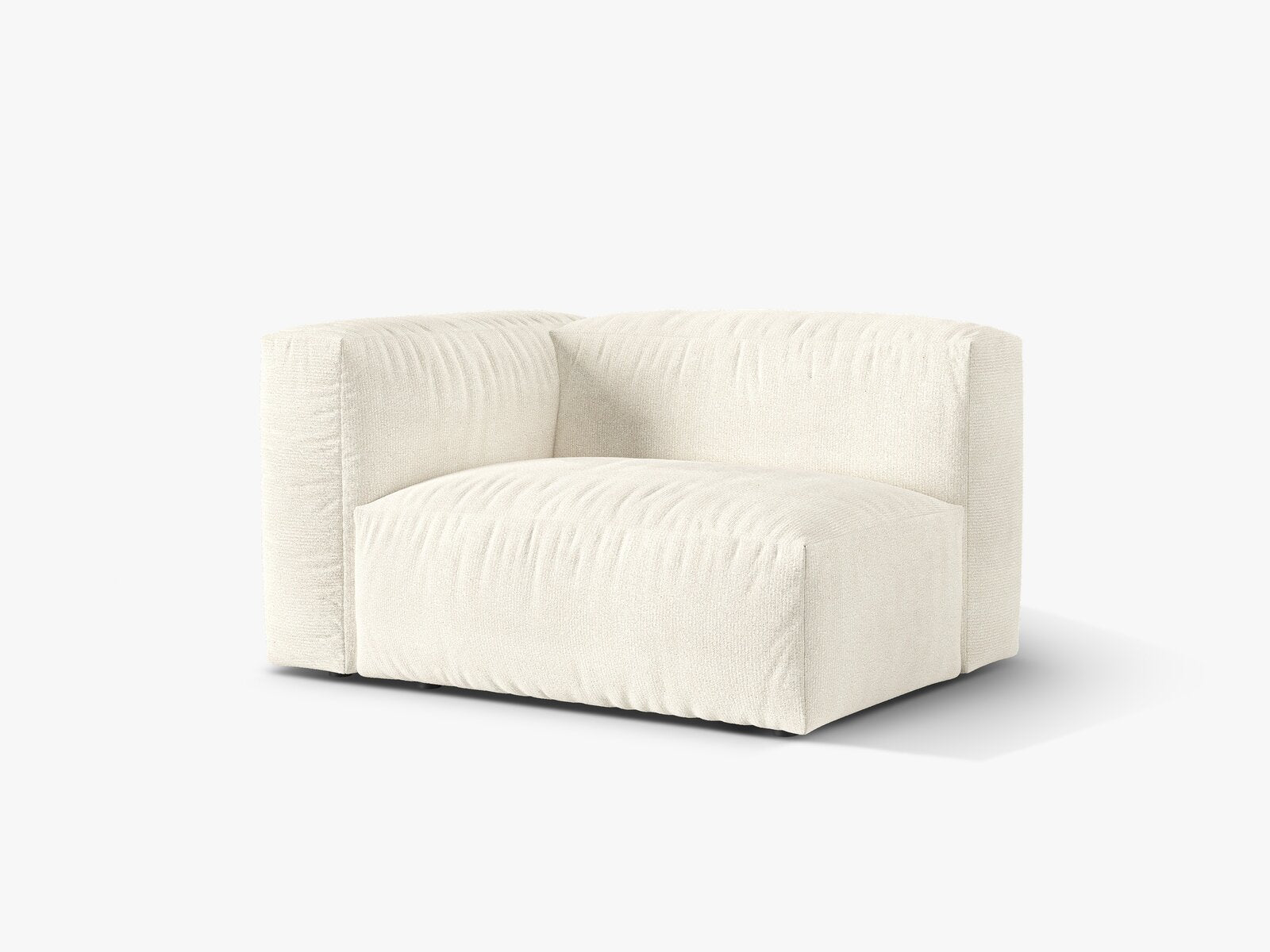 Micadoni Eckmodul Martina 1-Sitzer Links Boucle Monet Elfenbein