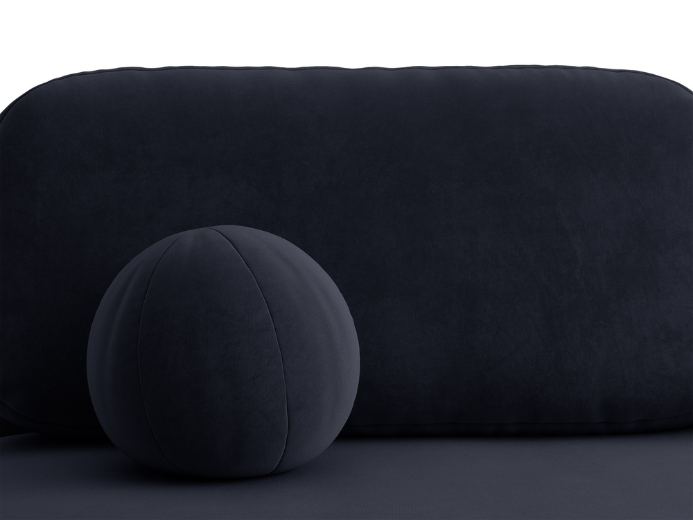 Cosmopolitan Design Schlafsofa Sophia 3-Sitzer mit Bettkasten Samt Salvador Königsblau