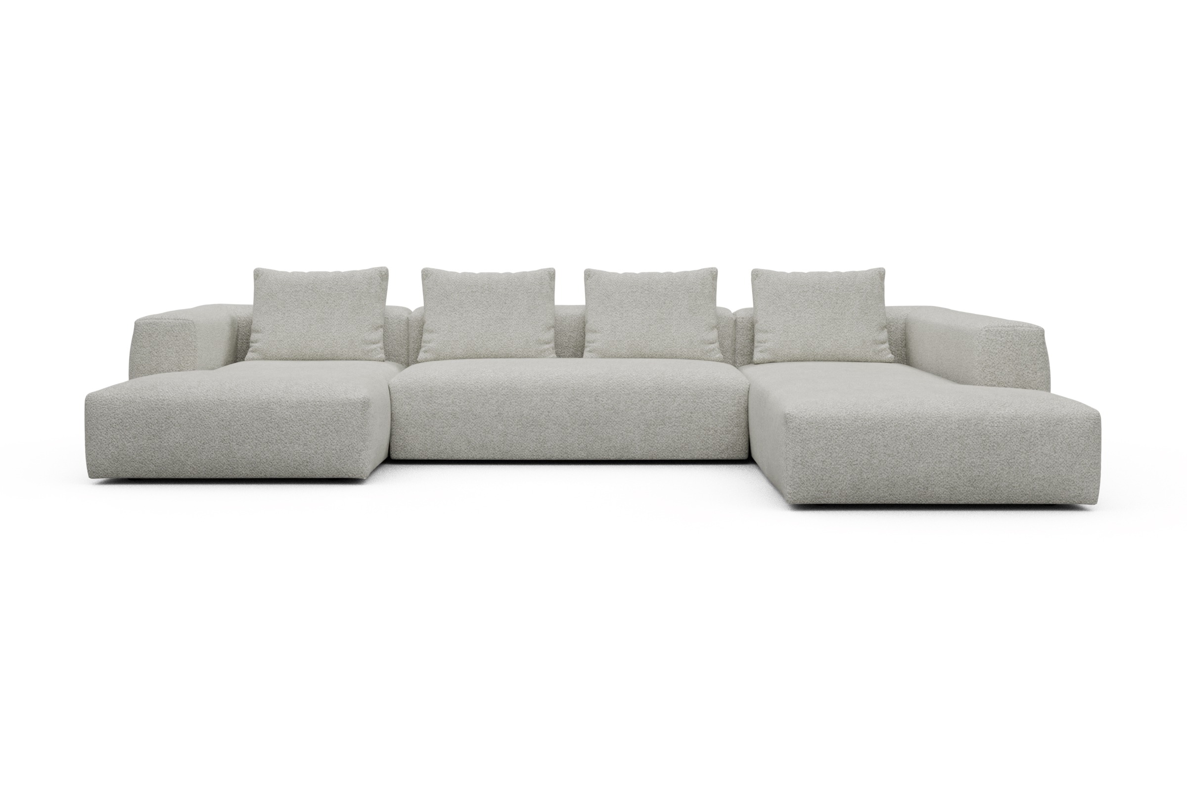 Skandi Home Wohnlandschaft Fred Relax-Ecke rechts mit 2-Sitzer und Chaiselongue links Vanora-Warm-Sand moebelfaktor
