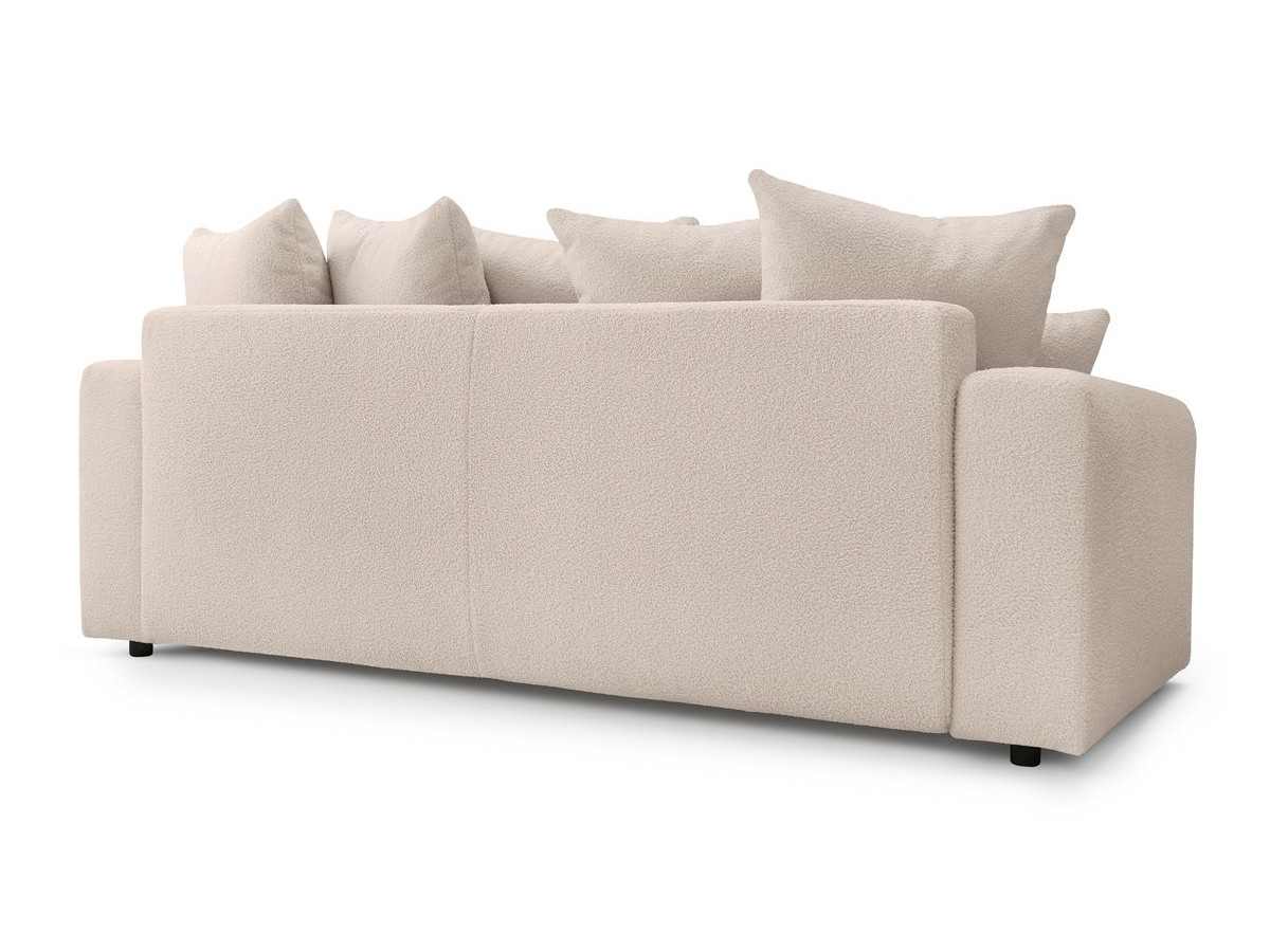 Bobochic Envy Schlafsofa 3-Sitzer mit Bettkasten Bouclé-Stoff Beige