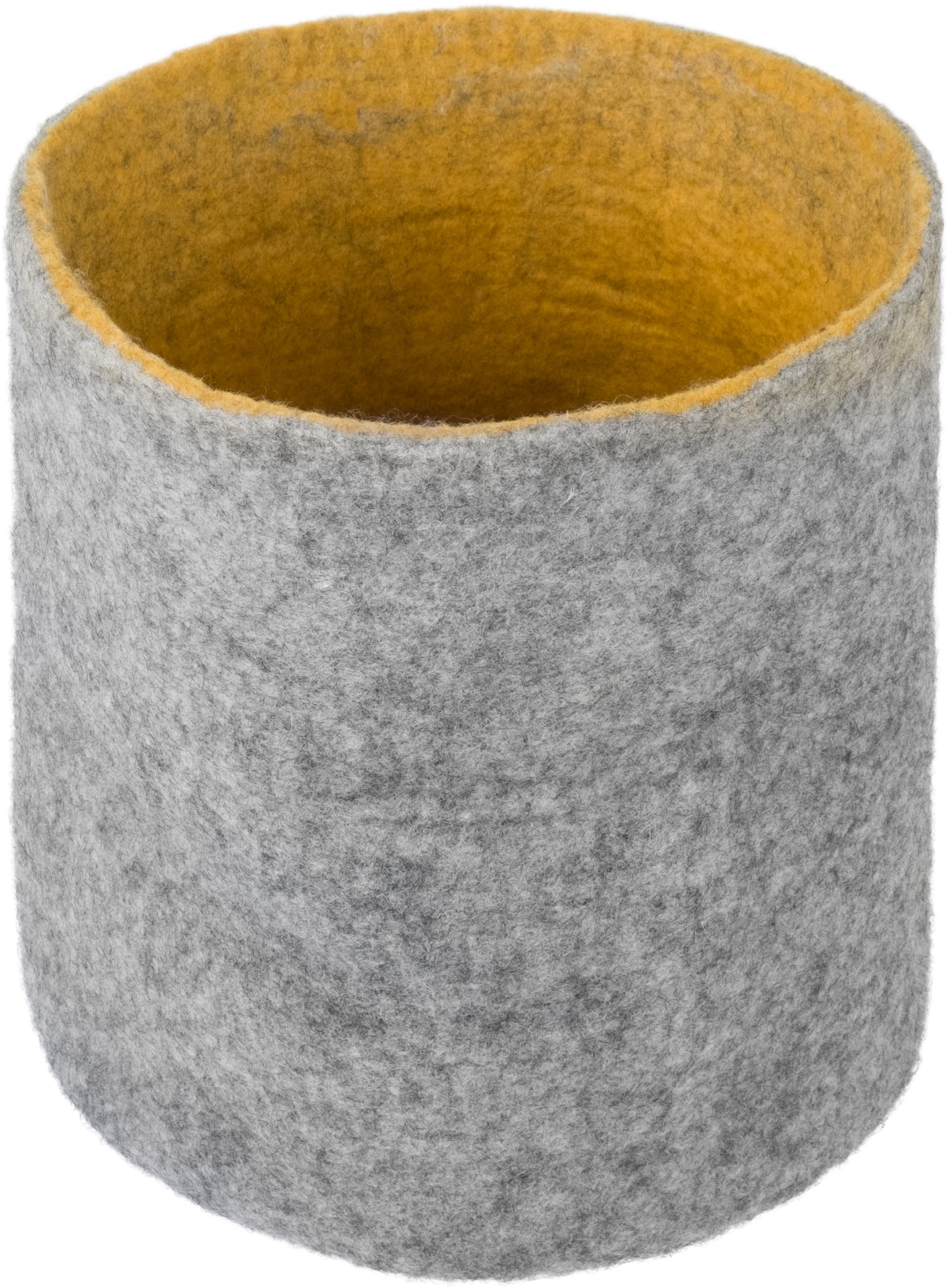 myfelt Carl Filzkorb Grau meliert Ø 20 x 23 cm