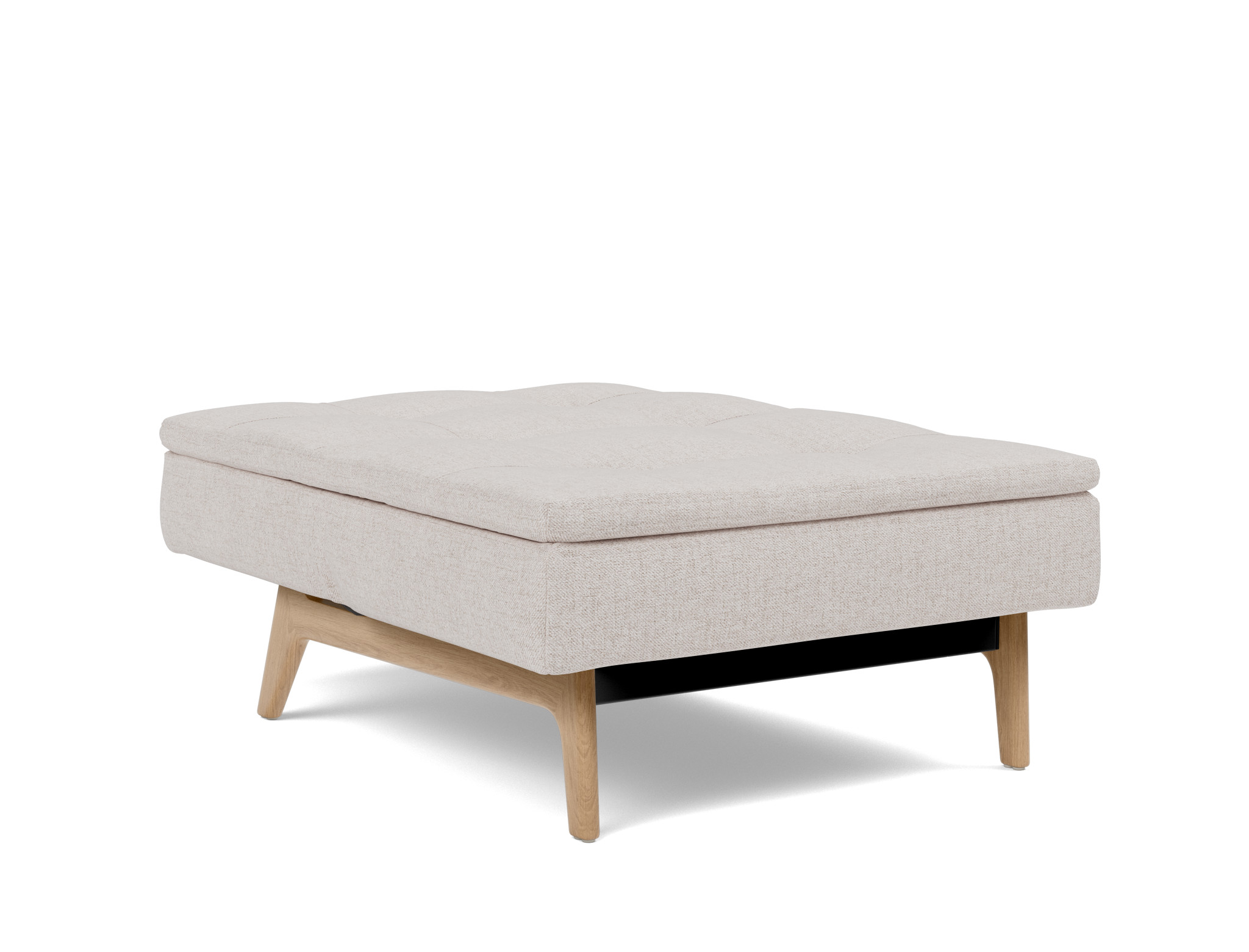 Sessel Dublexo Strukturierter Stoff Weda 300-Weda-Sand Beine Eiche