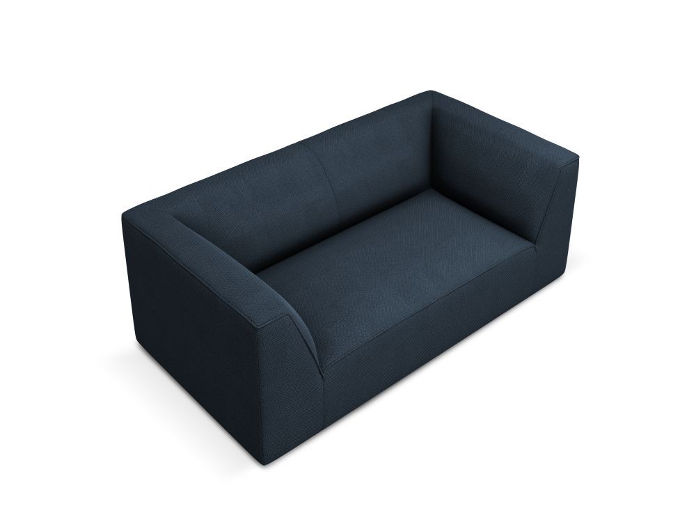 Cosmopolitan Design Sofa Siena 2-Sitzer Strukturierter Stoff Ottawa Marineblau