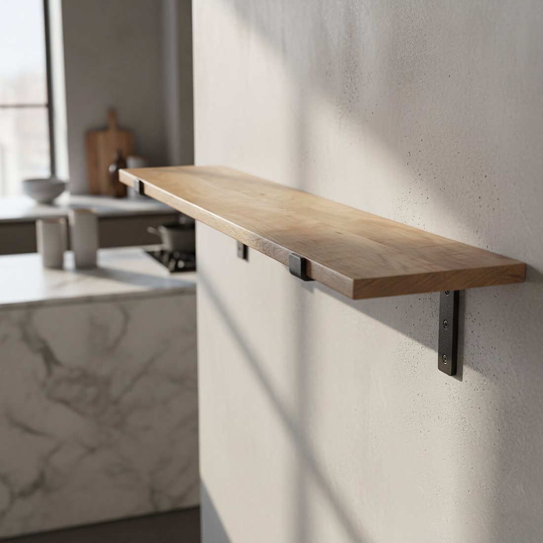 Raw Materials Wandregal Mangoholz 80cm