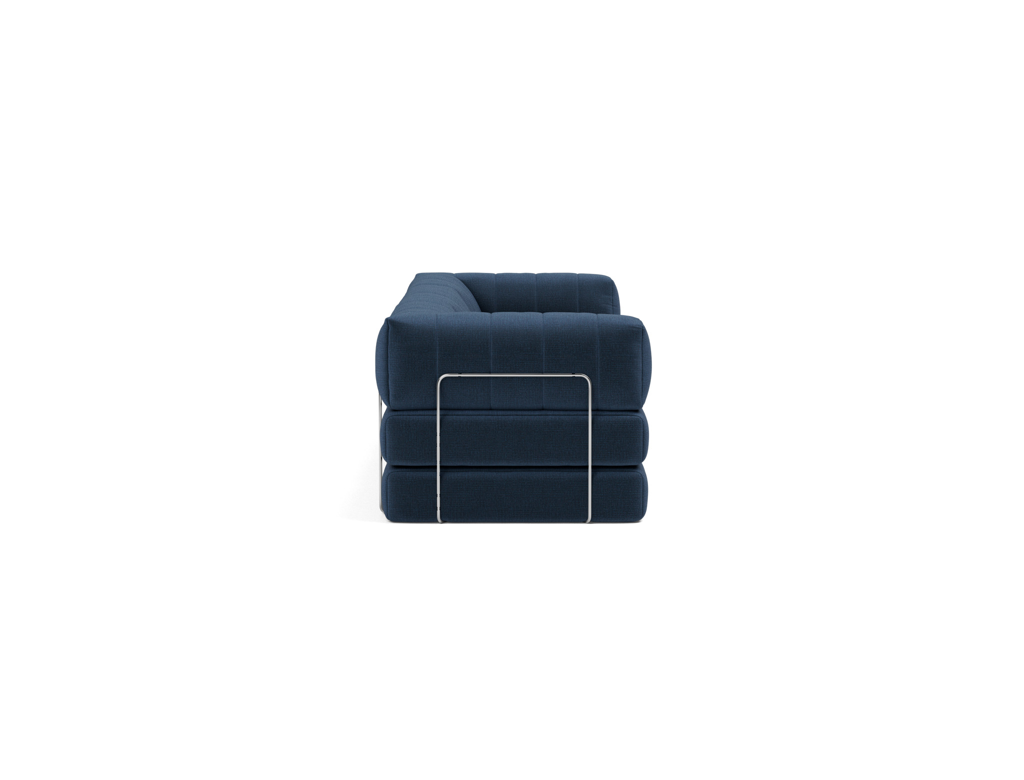 Schlafsofa CozyPad Grand mit Armlehnen Chenille Esina 414-Indigo-Blue