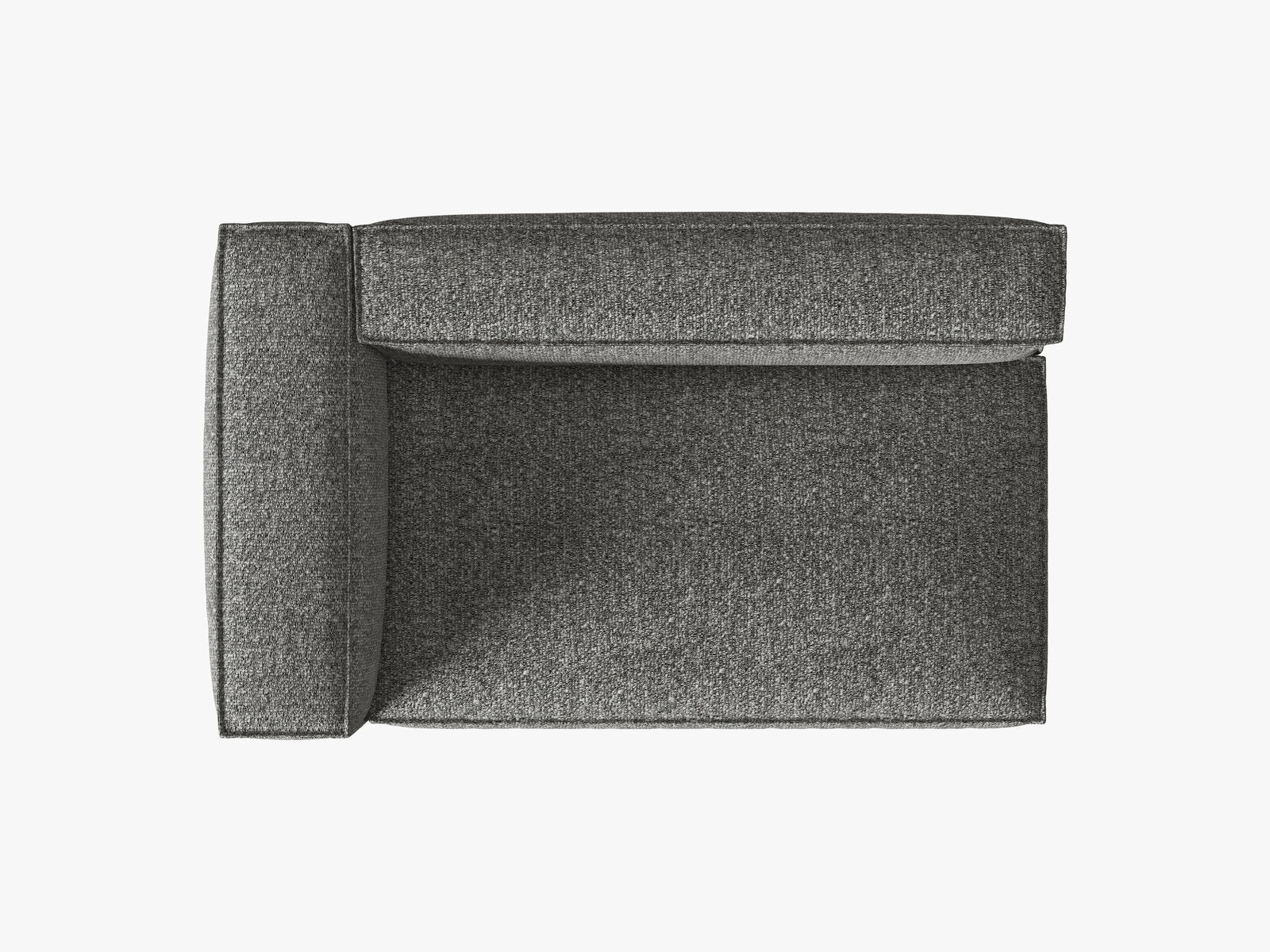 Micadoni Modul Nuria Groß 3-Sitzer Links Boucle Graphit