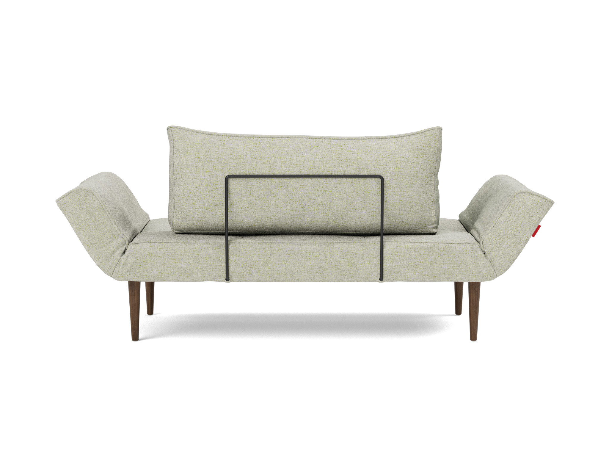 Tagesbett Zeal Flachgewebe Avella 280-Sand Beine Styletto Eiche dunkel