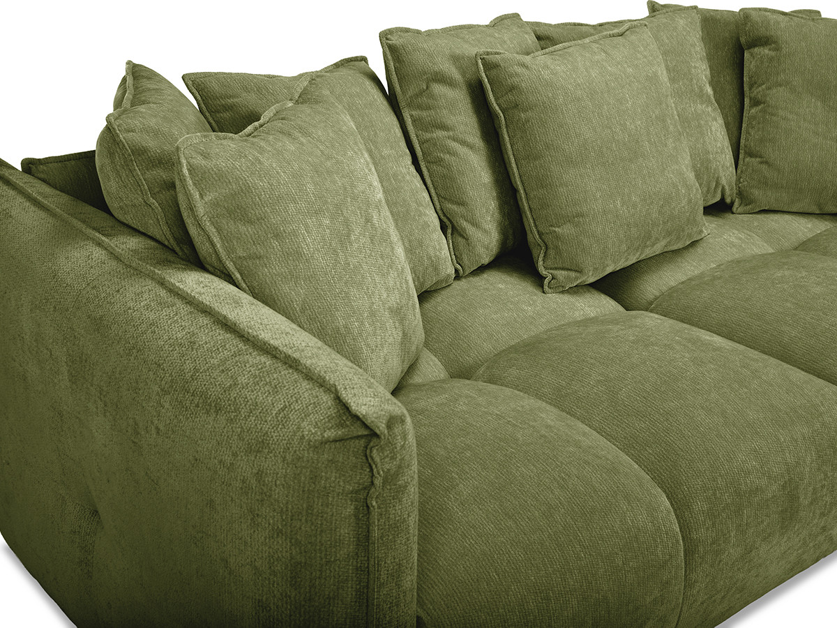 Bobochic Harlem Sofa 3-Sitzer Stoff Grün