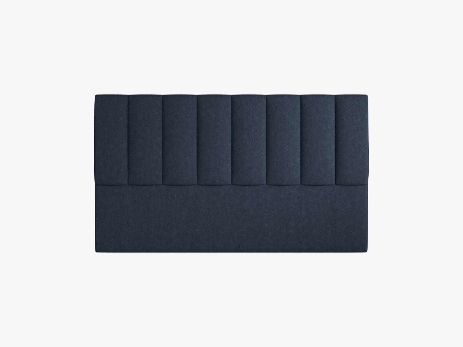Micadoni Marl Samtiger Kopfteil 140 cm (H 95 cm) Strukturierter Stoff Liberty Marineblau 160x95