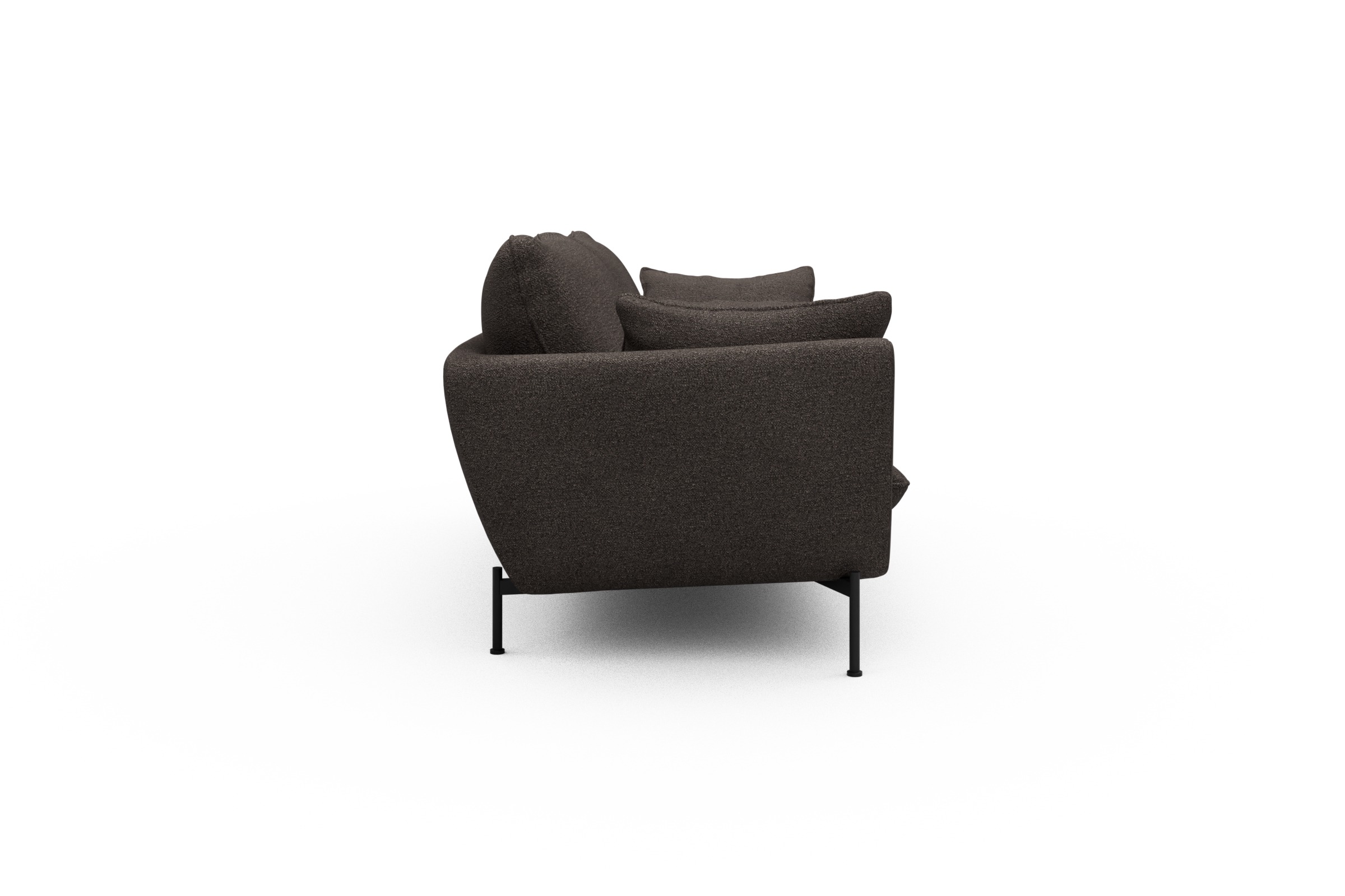 Sofa Anton 3-Sitzer Boucle-Taupe