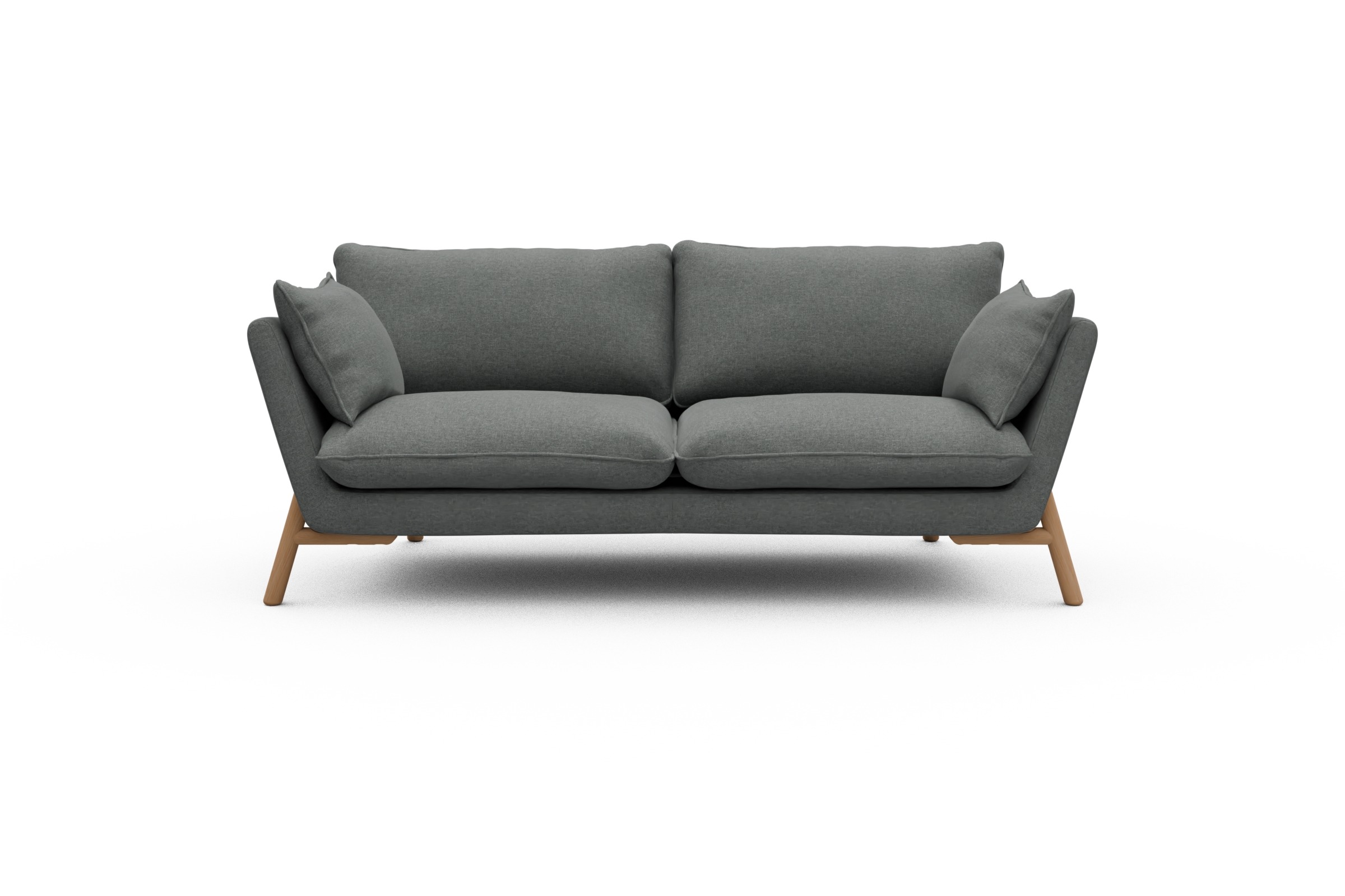 Skandi Home Sofa Emil 2-Sitzer Beinfarbe Eiche Natur Satya-Steel moebelfaktor