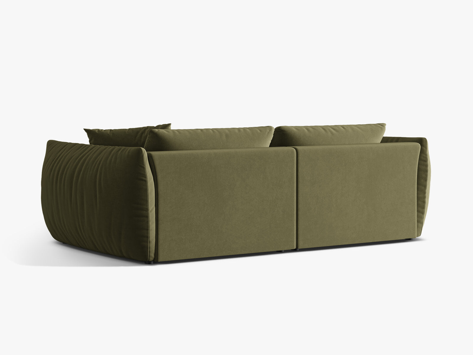 Micadoni Sofa Chris 4-Sitzer Samt Hellgrün