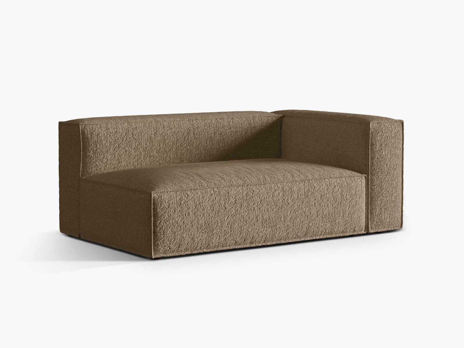 Micadoni Modul Nuria Groß 3-Sitzer Rechts Boucle Cappuccino