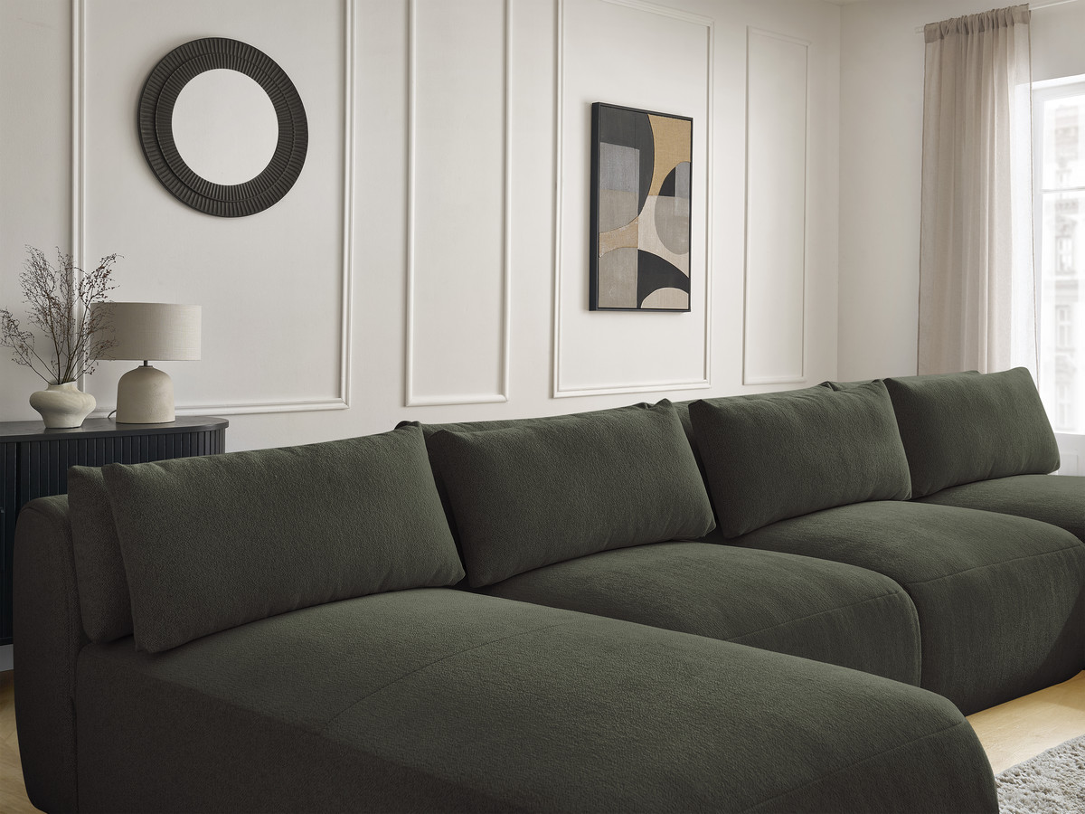 Bobochic Jana Wohnlandschaft Melange-Stoff Grün
