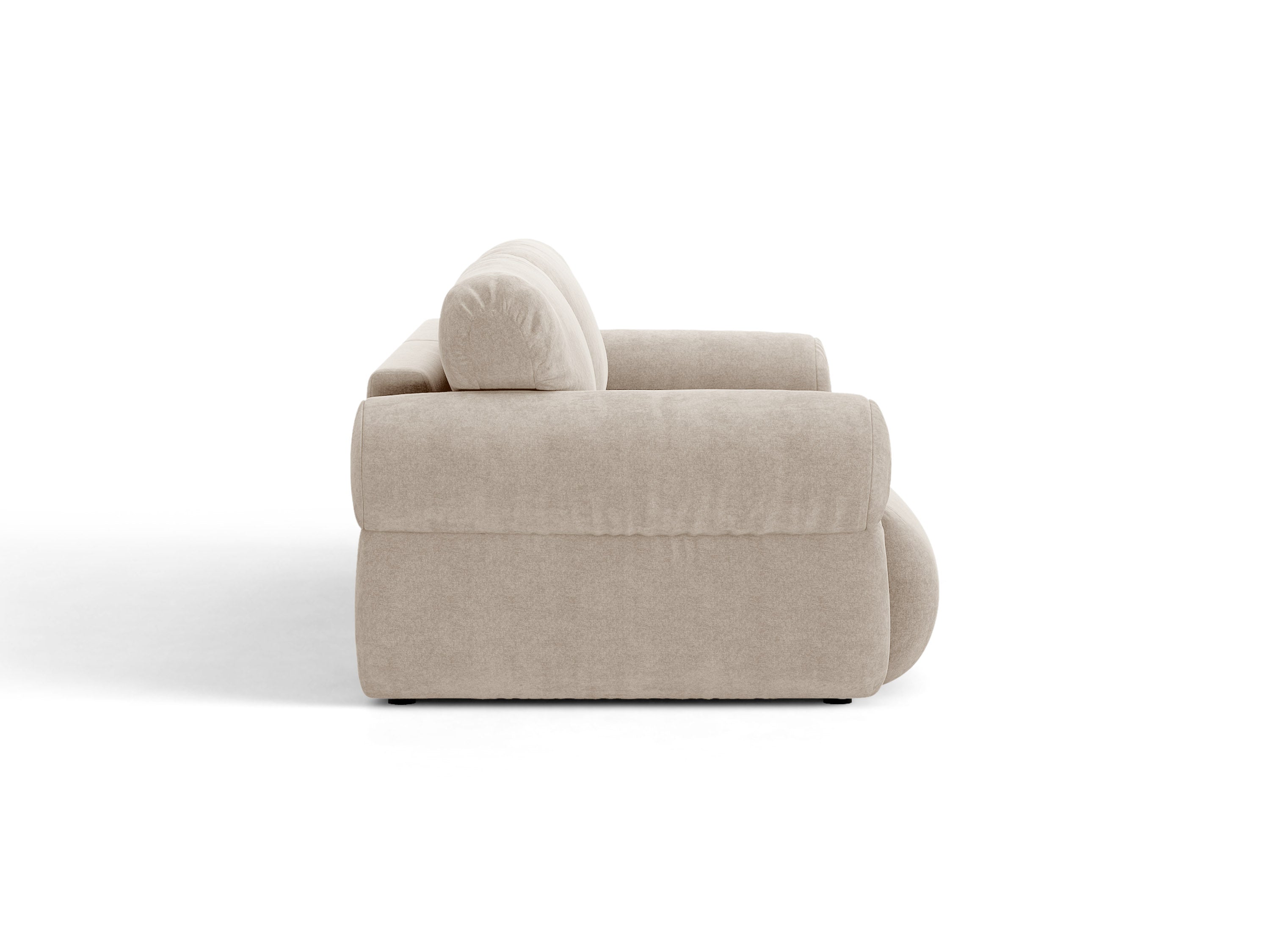 Micadoni Ophelia Sofa 4-Sitzer Strukturierter Stoff Liberty Beige