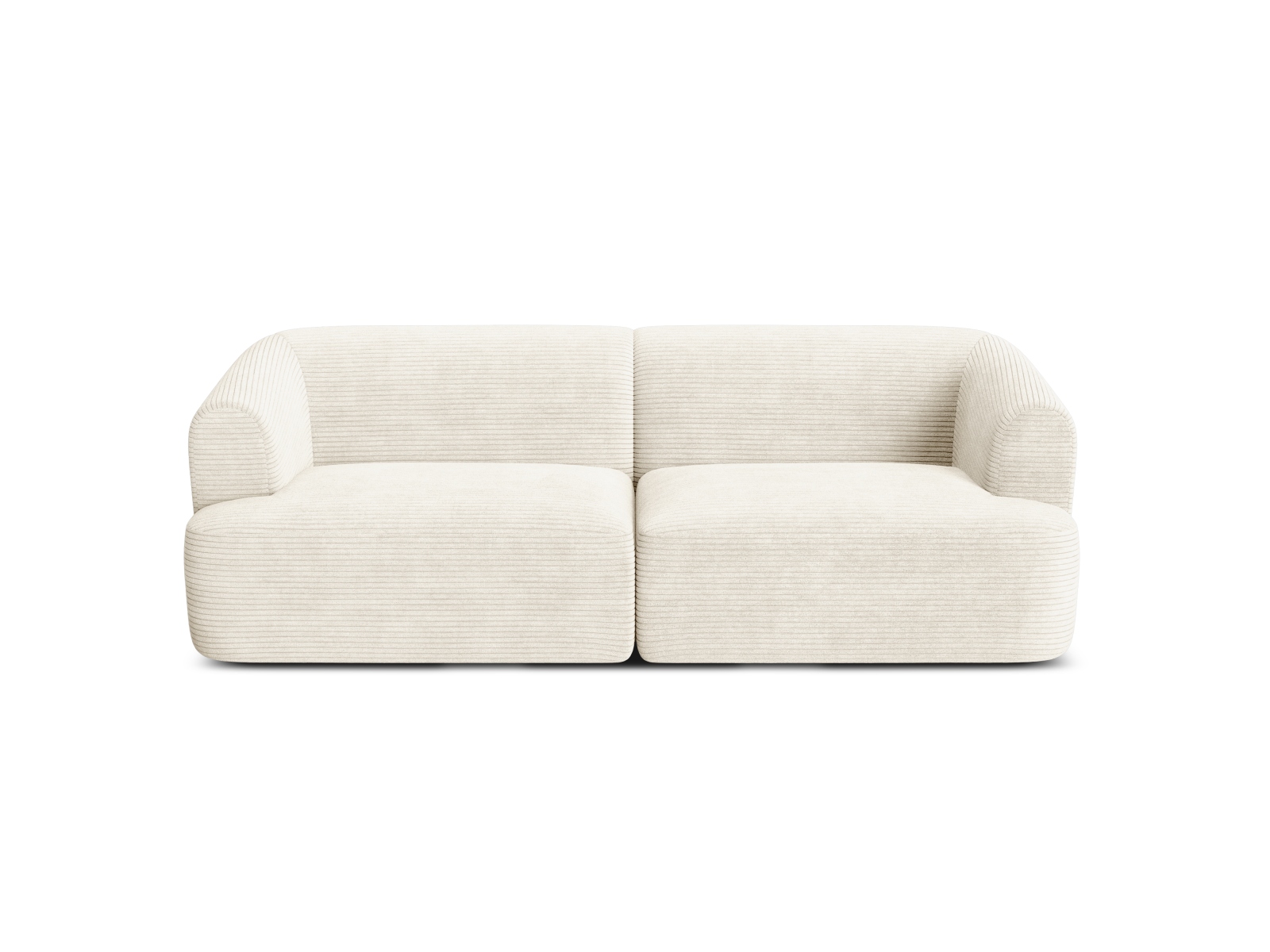 Cosmopolitan Design Sofa Campi 3-Sitzer Kord Lincoln D Helles Beige