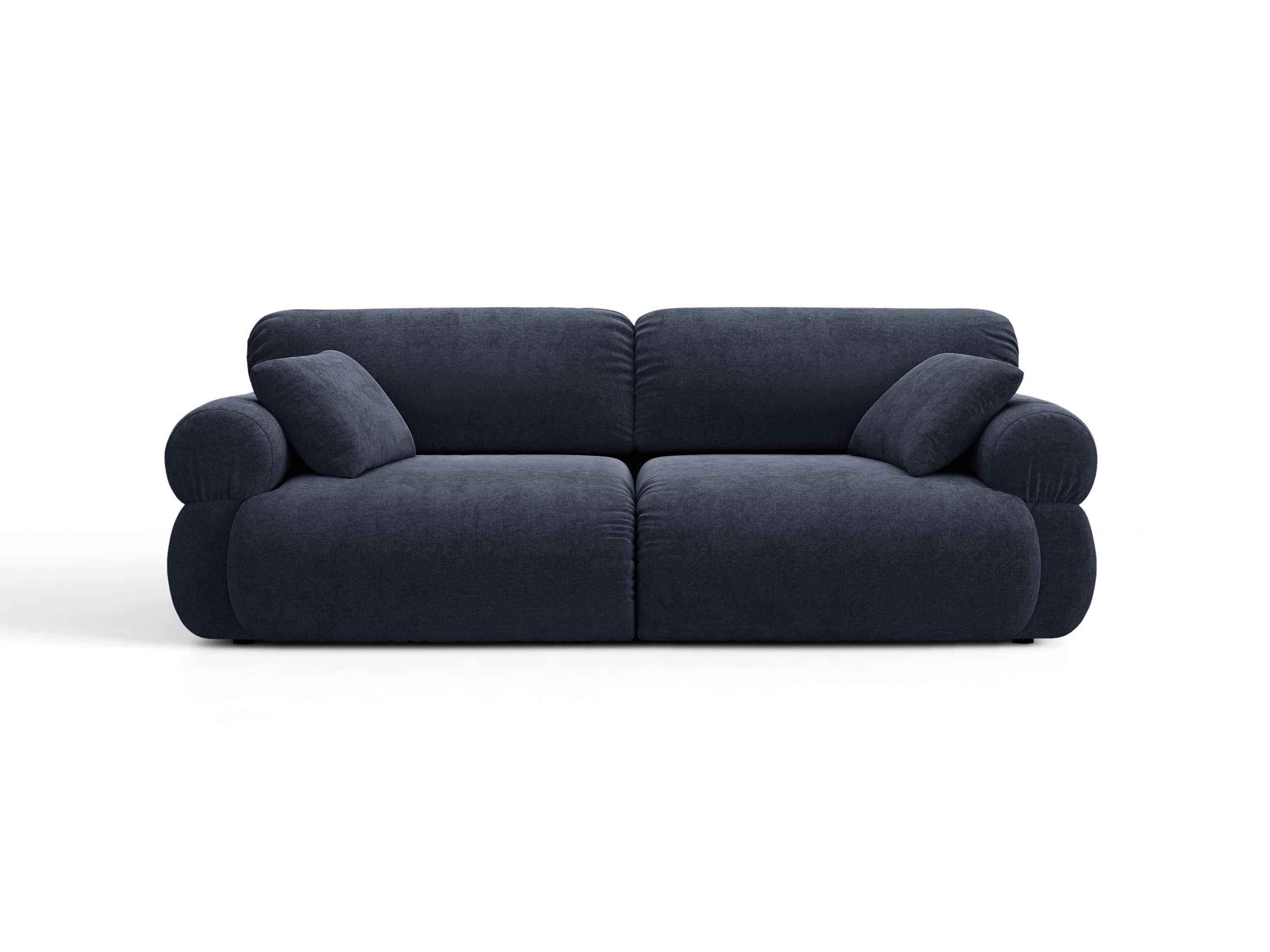 Micadoni Ophelia Sofa 3-Sitzer Strukturierter Stoff Liberty Marineblau