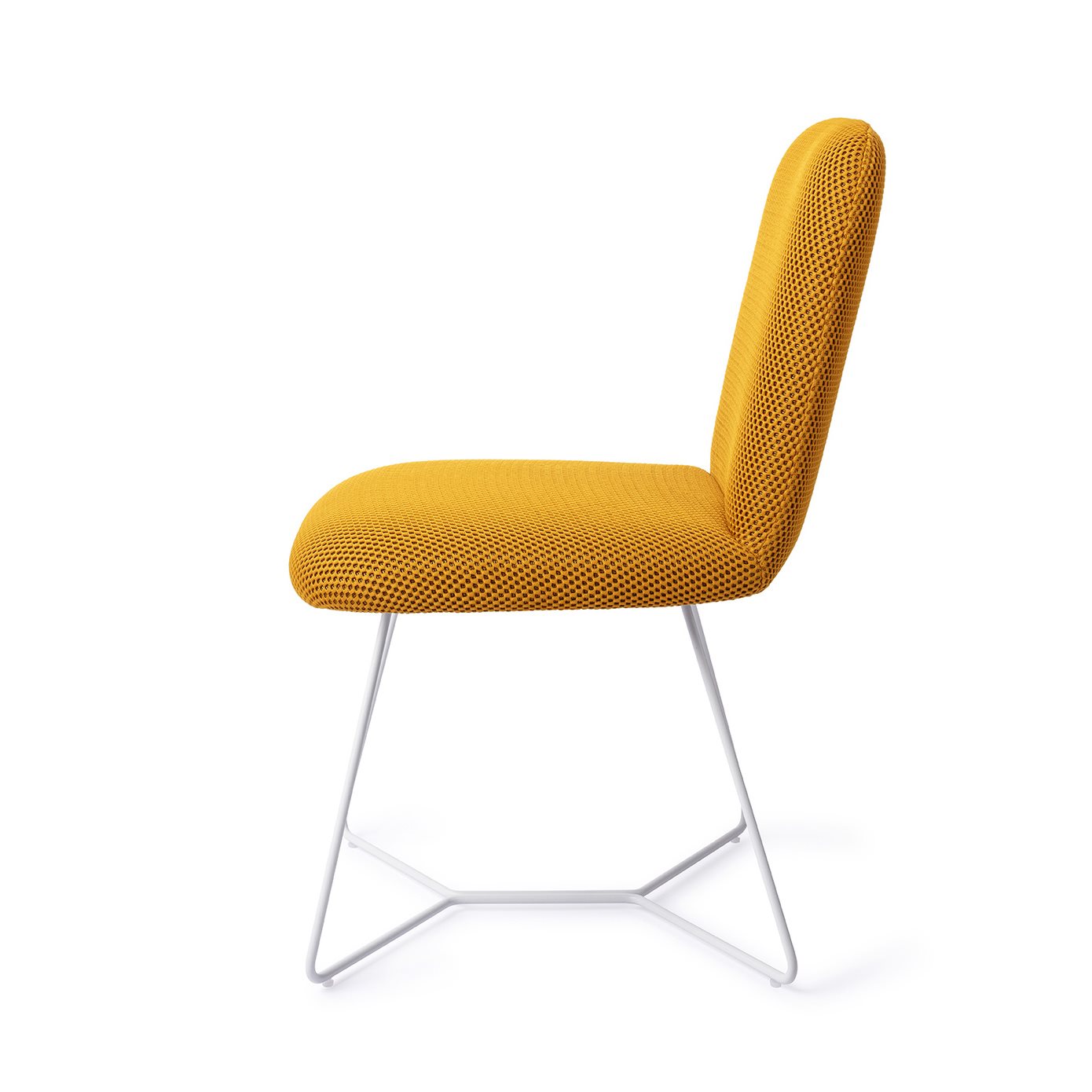 Jesper Home Esszimmerstuhl Taiwa Groovy-Garam Beehive Weiß