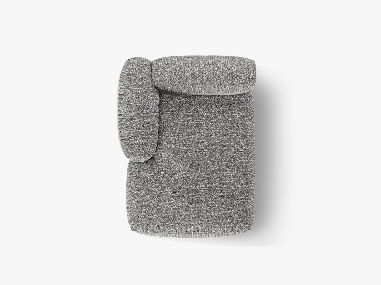 Micadoni Recamiere Martina 1-Sitzer Links Boucle Monet Graphit