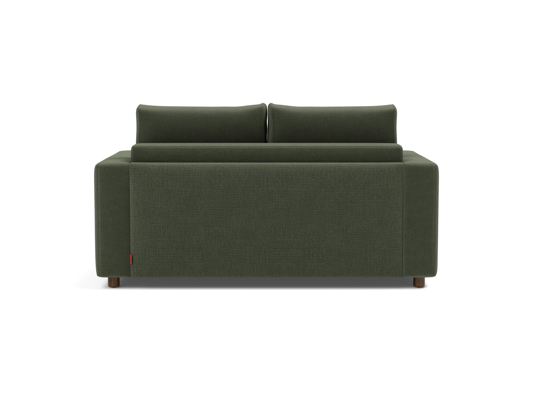 Schlafsofa Neah mit Standard-Armlehnen 140 Chenille Esina 413-Olive-Green