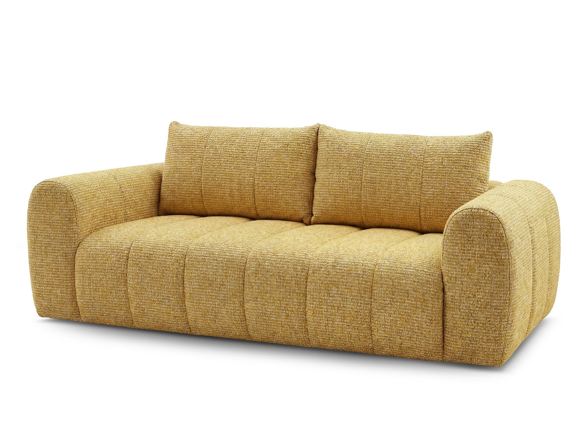 Bobochic Nesty Sofa 3-Sitzer Melange-Stoff Gelb