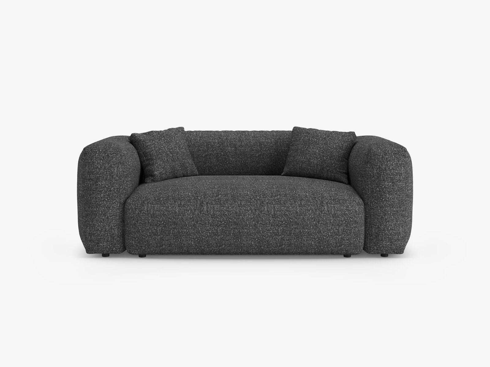 Micadoni Martina Sofa 2-Sitzer Boucle Monet Anthrazit