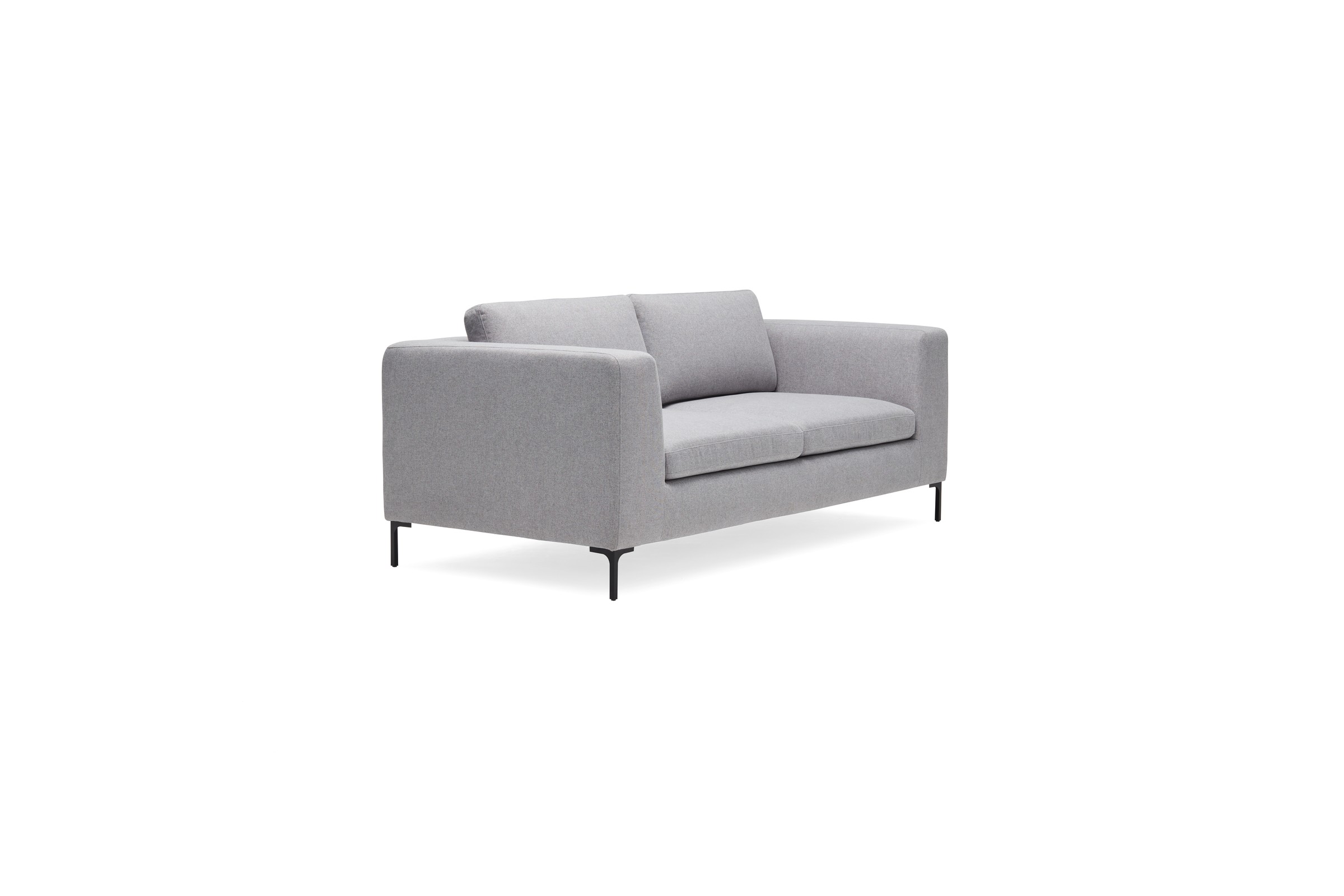 Sofa Theo 2,5-Sitzer Strukturierter Stoff Sama 336-Grey