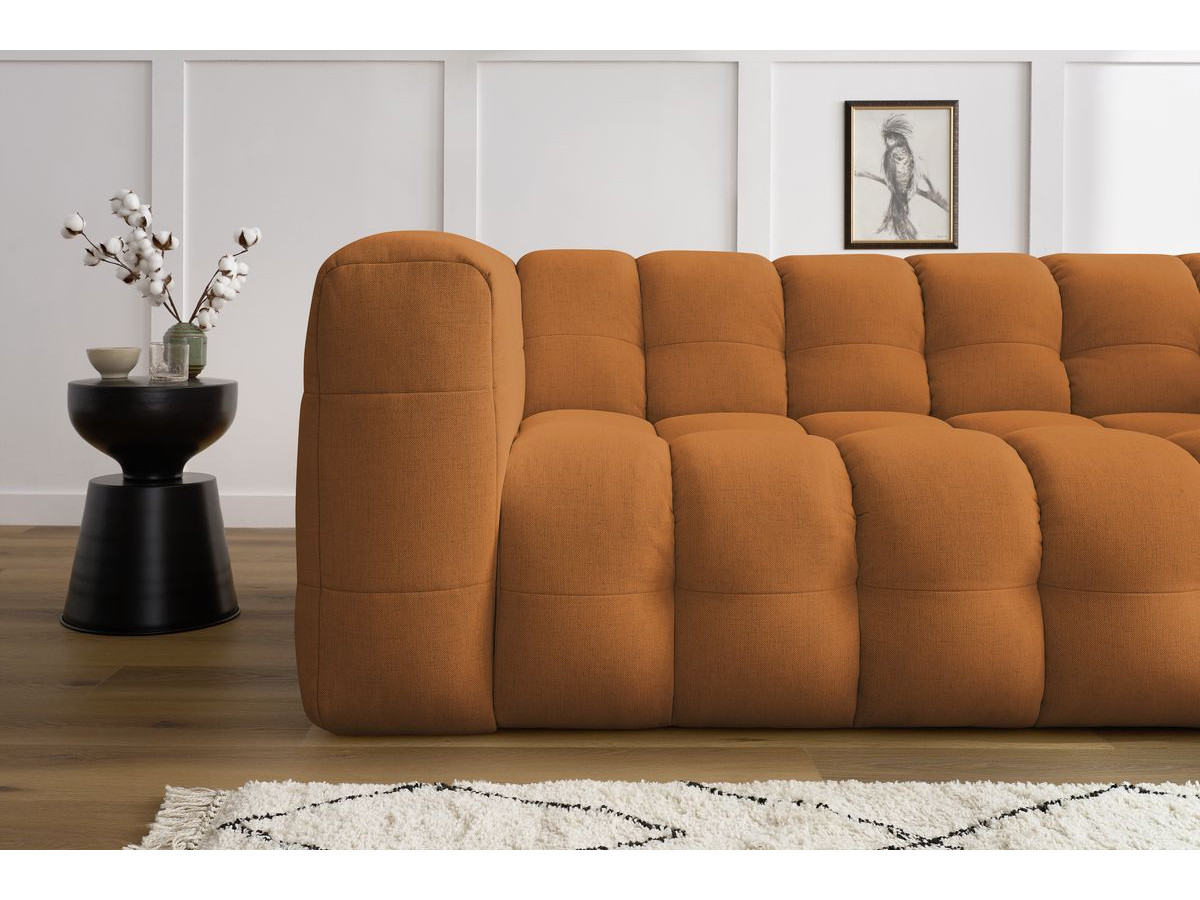 Bobochic Cloud Sofa 3-Sitzer Stoff Gelb