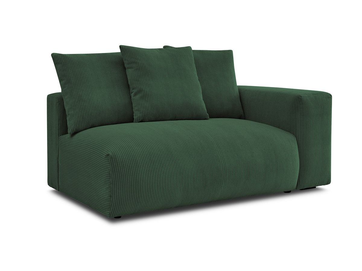 Bobochic Voltaire Sofamodul 2-Sitzer 178 × 100 cm Cordsamt Grün Ecke rechts