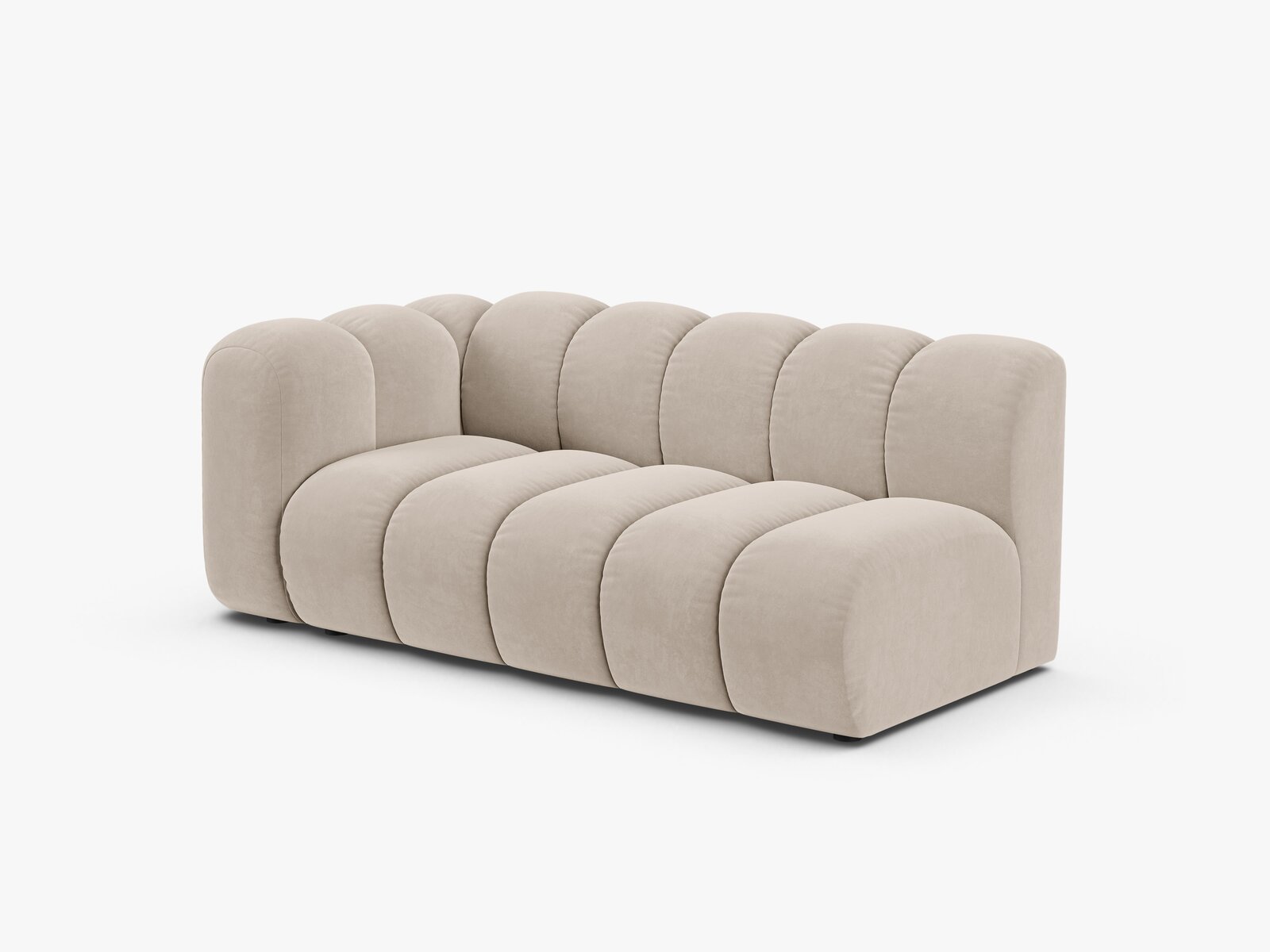 Micadoni Modul Lupine 3-Sitzer Samt Salvador Beige Links