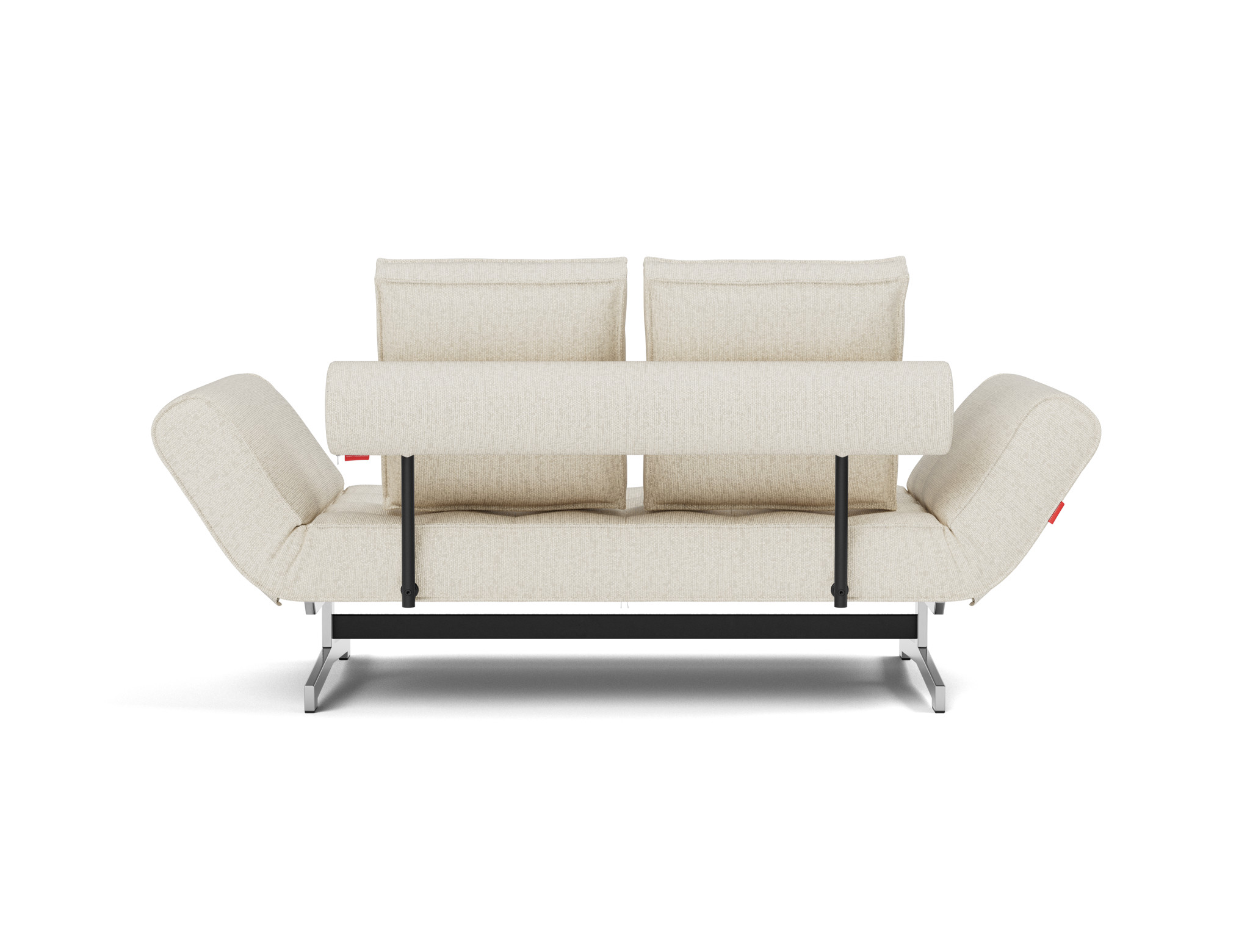 Tagesbett Ghia Boucle Skandi 531-Off-White Beine Chrom