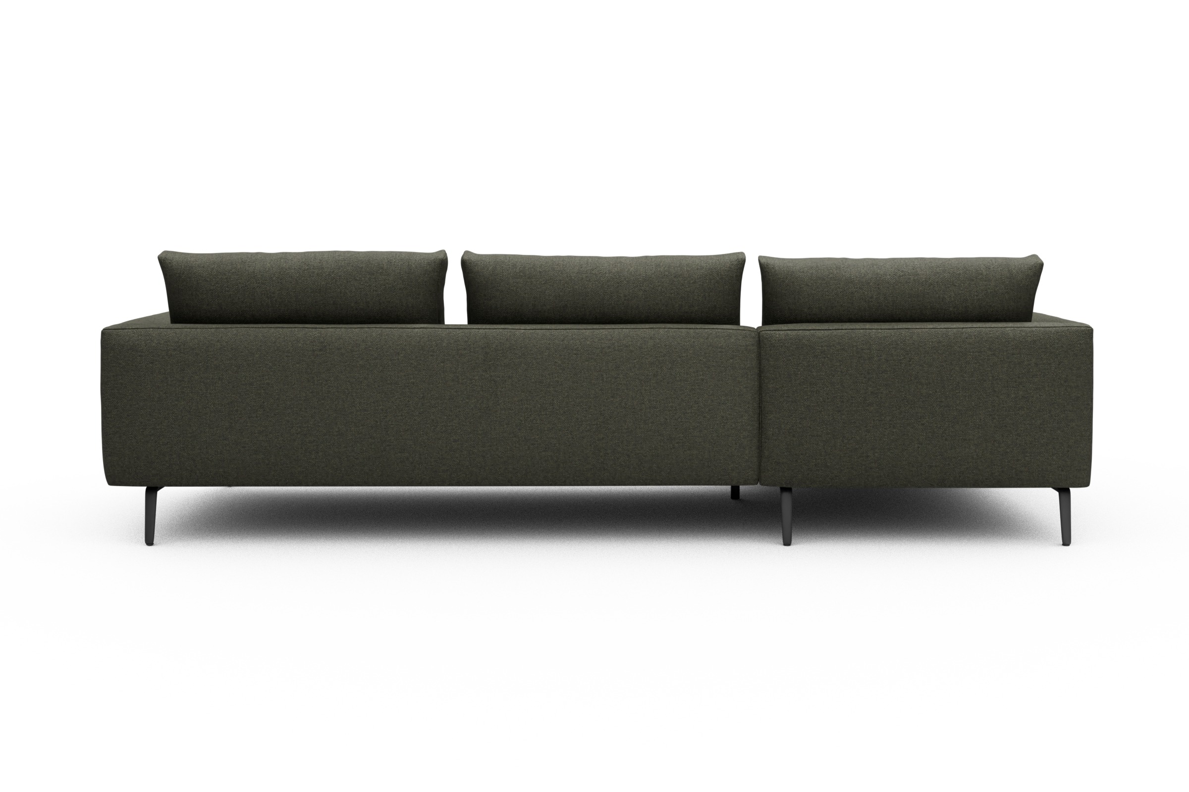 Ecksofa Karl Chaiselongue links mit 2,5-Sitzer Sama-Winter-Moss