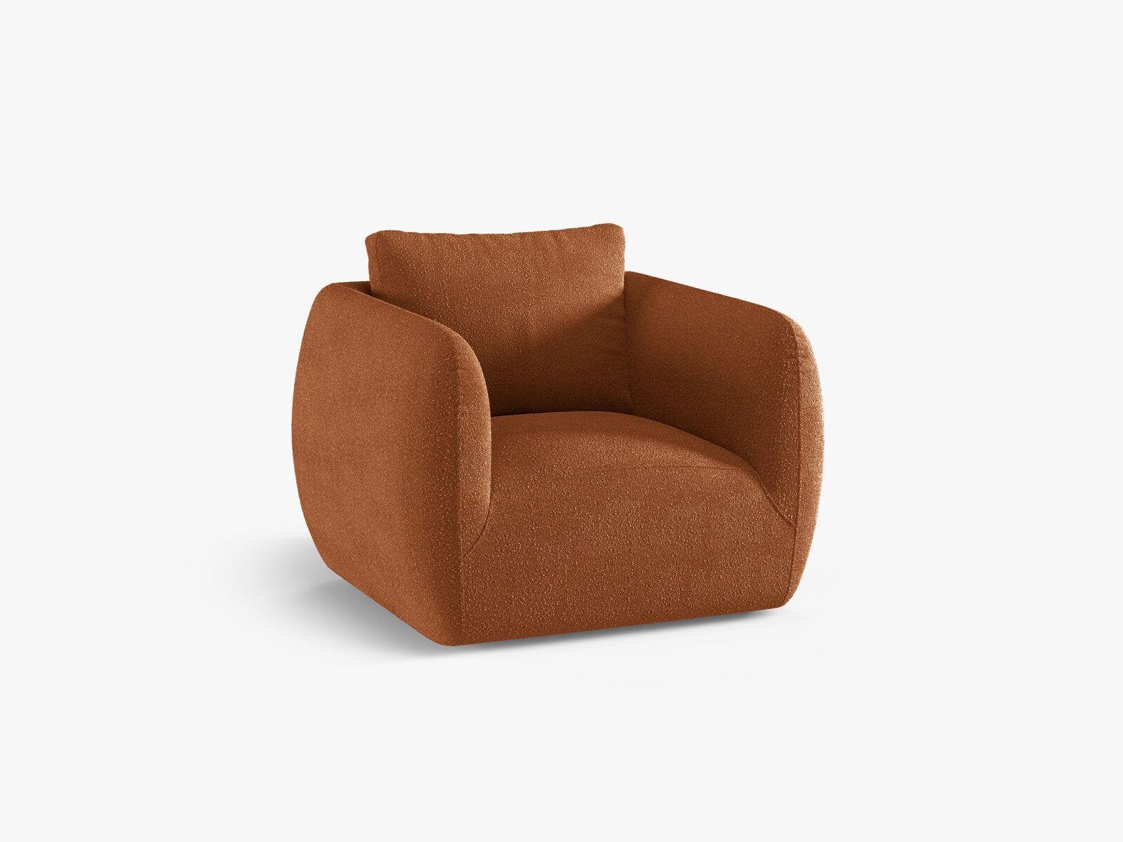 Micadoni Sessel Iga Boucle Baloo Terrakotta