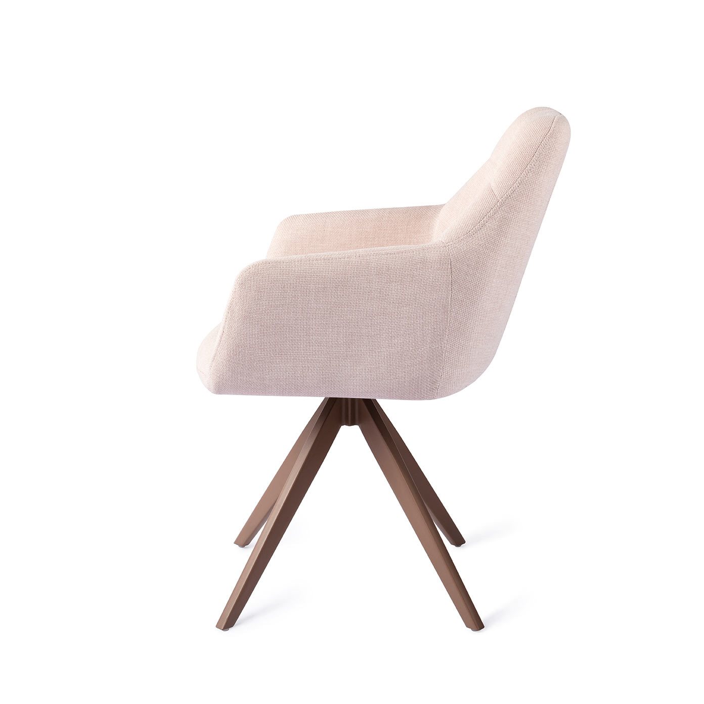 Jesper Home Esszimmerstuhl Noto Petal-Pink Turn Braun