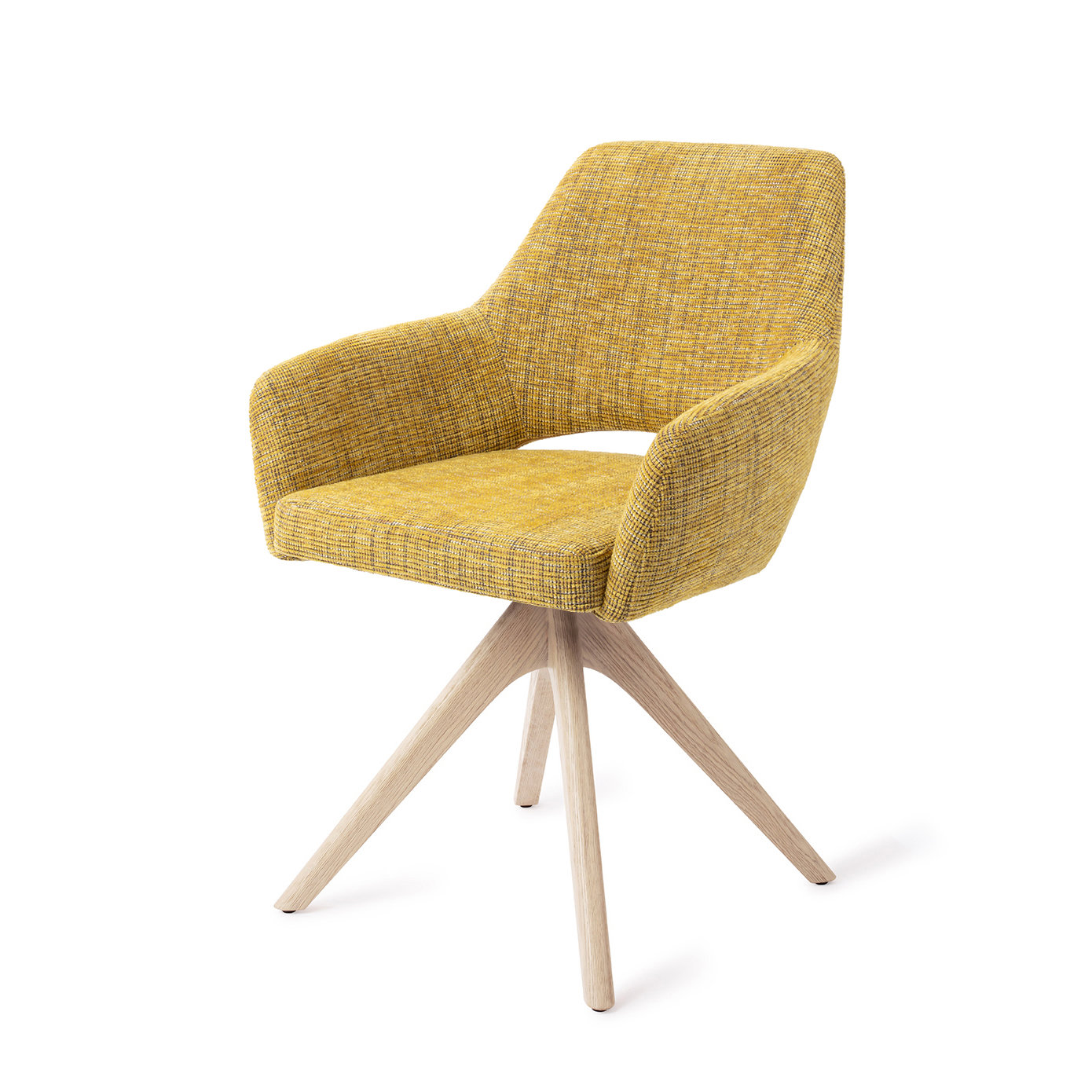 Jesper Home Esszimmerstuhl Yanai Lemon Lines Revolve Eiche gebleicht
