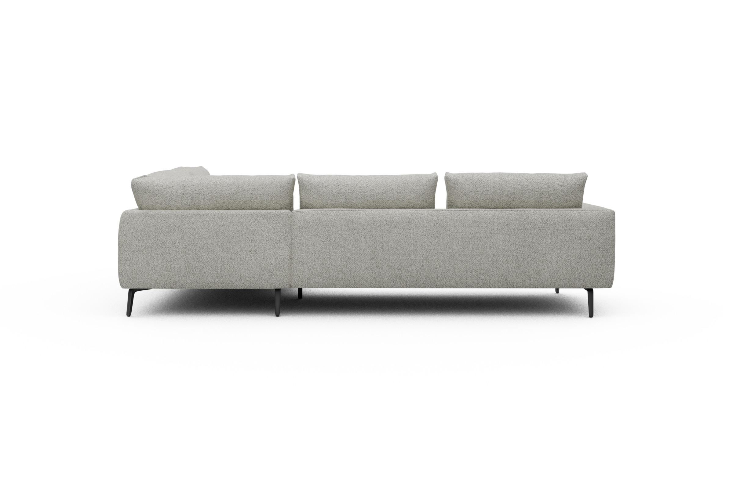 Ecksofa Karl Relax-Ecke rechts mit 2,5-Sitzer Vanora-Warm-Sand