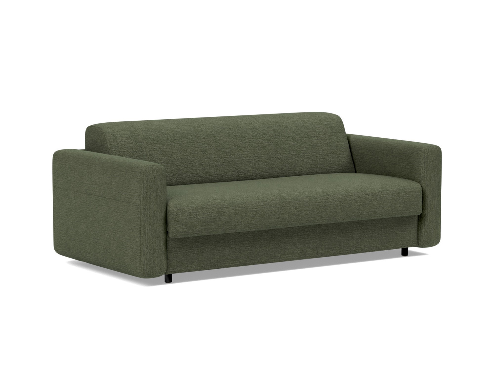 Schlafsofa Killian mit Taschenfederkernmatratze 140 Strukturierter Stoff Taura 353-Forest