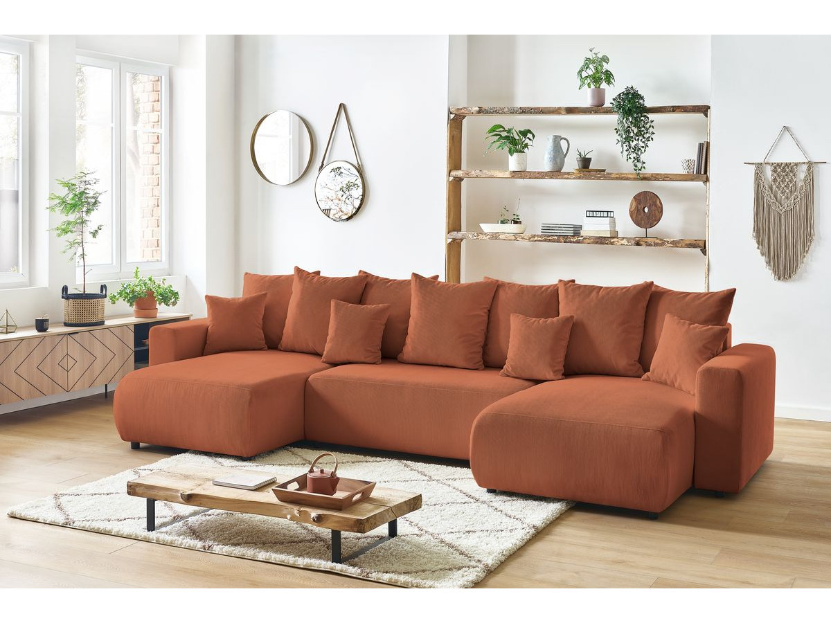 Bobochic Envy Wohnlandschaft Cordsamt Orange